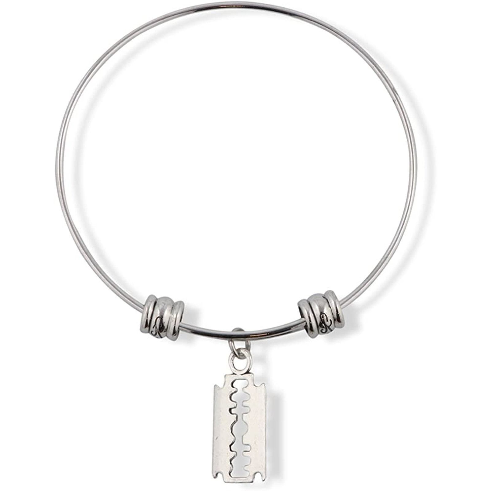 & Other Stories Razor Blade Goth Gothic Charm Bangle Bracelet Jewelry Size ONE SIZE - 1 Thumbnail