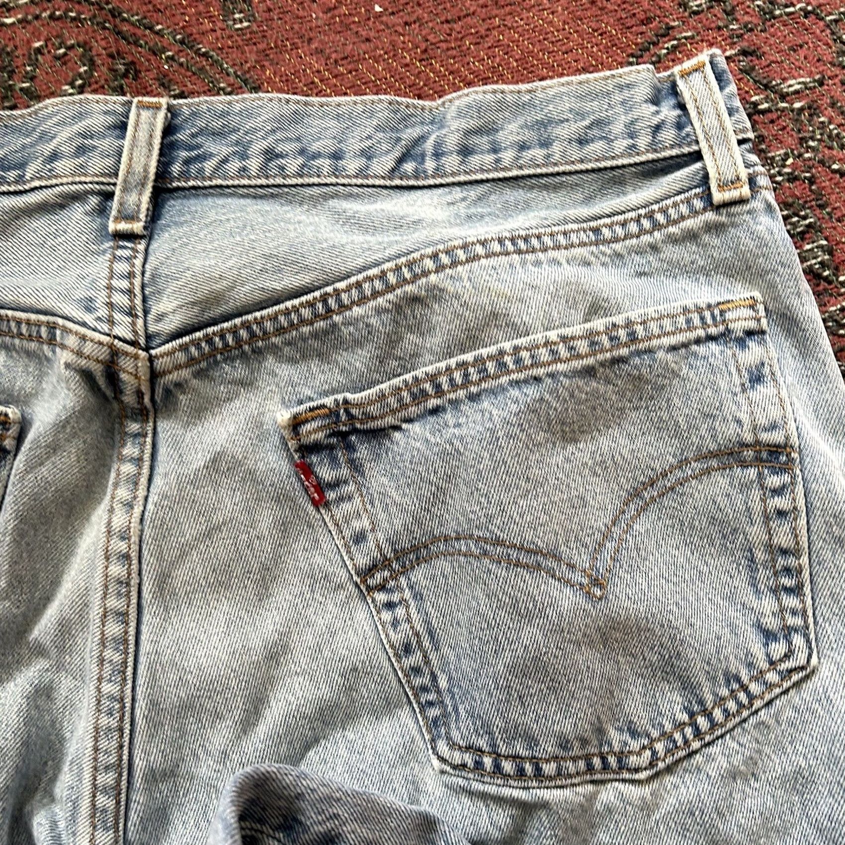 Levi's VINTAGE Levi’s 501 Jeans Light Wash Button Fly 38X34 Mens Straight Blue 2000s Y2K Size US 38 / EU 54 - 3 Thumbnail