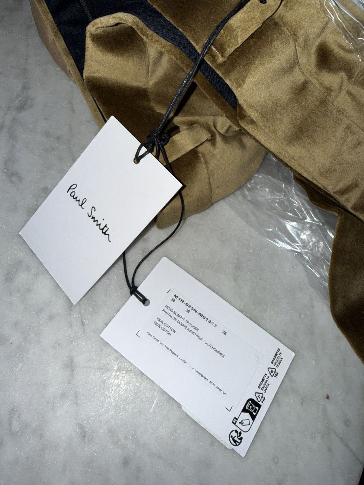 Paul Smith PAUL SMITH Tan Cotton Velvet Trousers Size US 38 / EU 54 - 3 Thumbnail