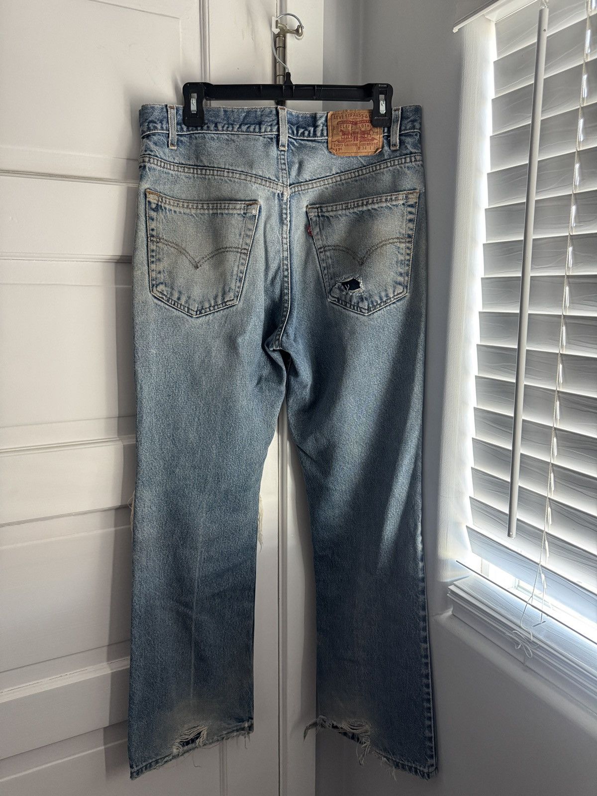 Levi's Vintage Clothing Vintage 90’s Levi’s 517 Boot Cut Denim Size US 34 / EU 50 - 4 Thumbnail