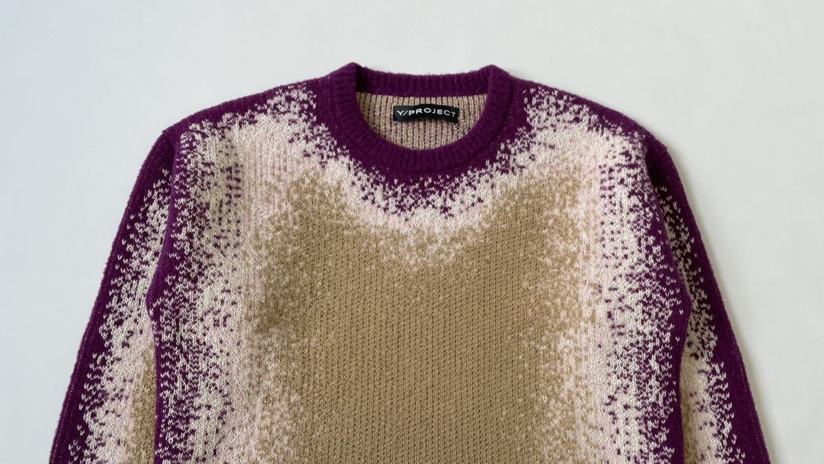 Y/Project A/W 22 Purple / Beige ‘Gradient’ Sweater Size US M / EU 48-50 / 2 - 2 Thumbnail