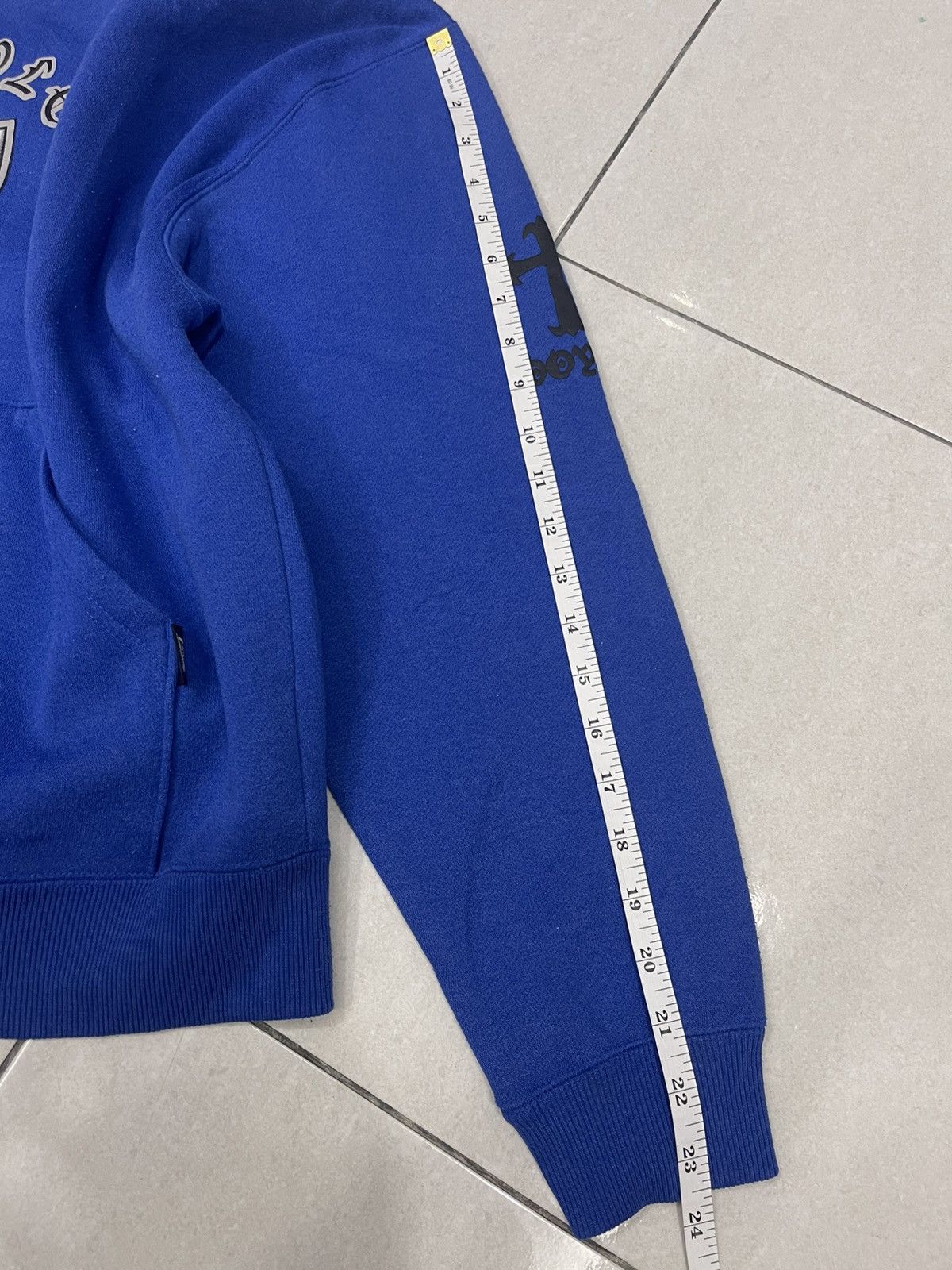Vintage VINTAGE DOYLE Y2K Blue Cross Hoodie - "2001 Come Knocking" Size US XL / EU 56 / 4 - 14 Thumbnail