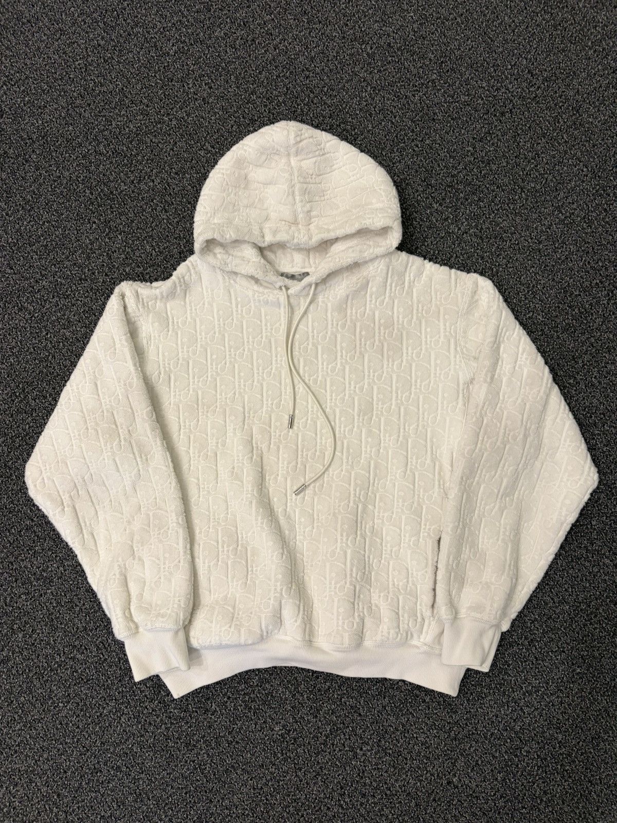 Dior Dior Oblique Relaxed Hoodie White Size US M / EU 48-50 / 2 - 1 Thumbnail
