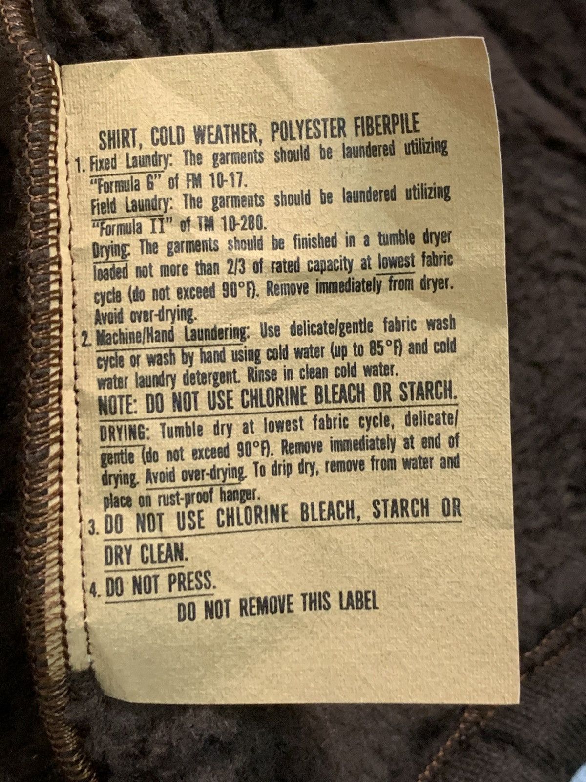 Other Military Issue Cold Weather Fiber Pile Sherpa Shirt Jacket Size US S / EU 44-46 / 1 - 7 Thumbnail
