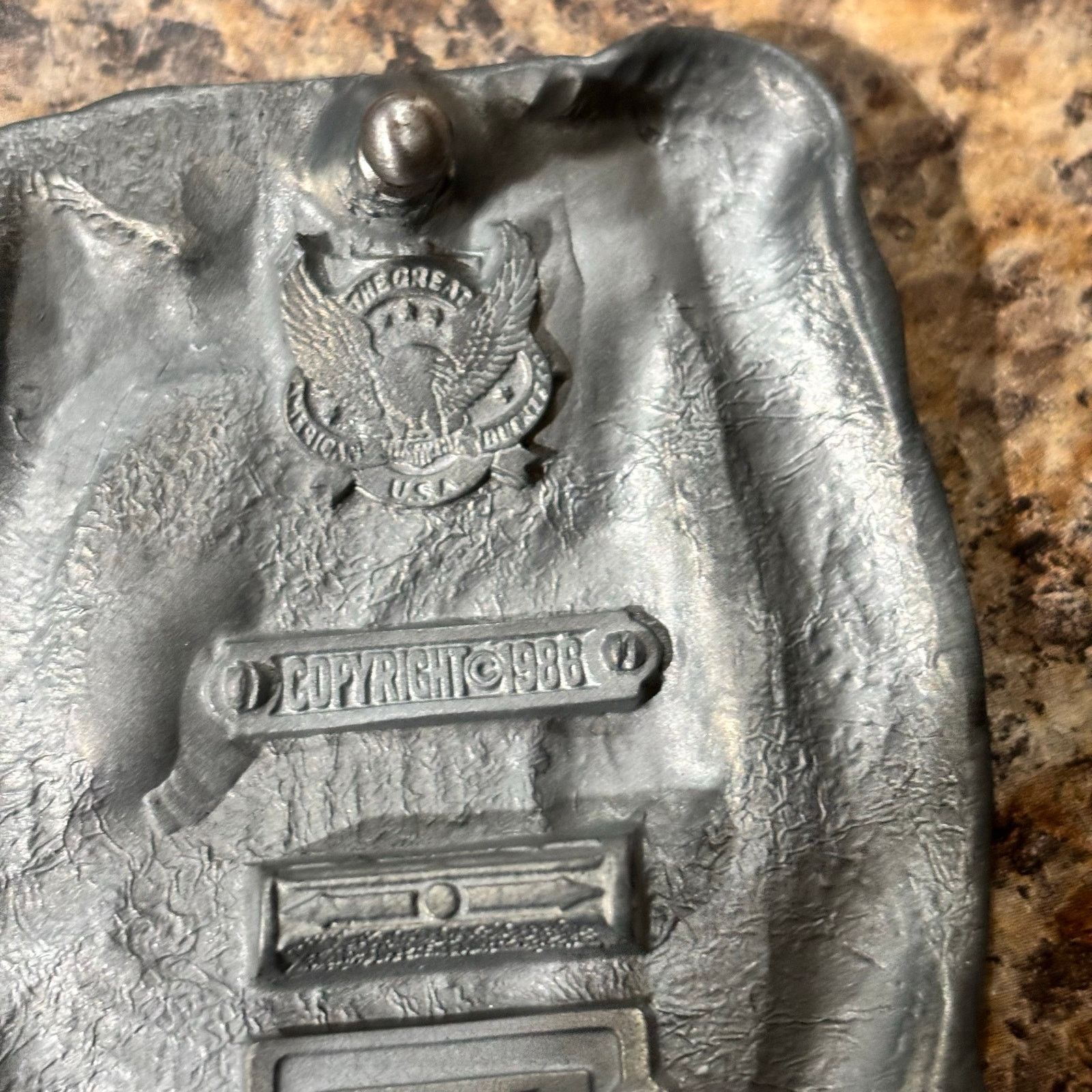 Vintage Volunteer Firefighter Belt Buckle Enamel Great American Size ONE SIZE - 2 Thumbnail