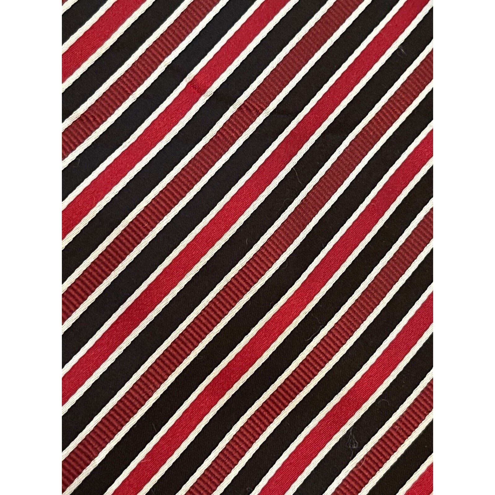 Stafford Stafford Essentials Red Black Repp Hand Made Silk Size ONE SIZE - 9 Thumbnail