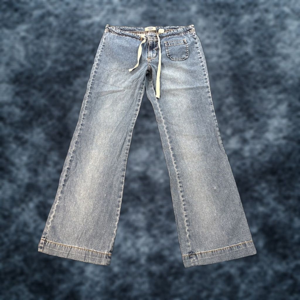 Old Navy VINTAGE Old Navy Jeans Womens 30x29 Blue Light Wash Low Rise Bootcut Distressed Boho Shoes? Size 30" / US 8 / IT 44 - 1 Thumbnail