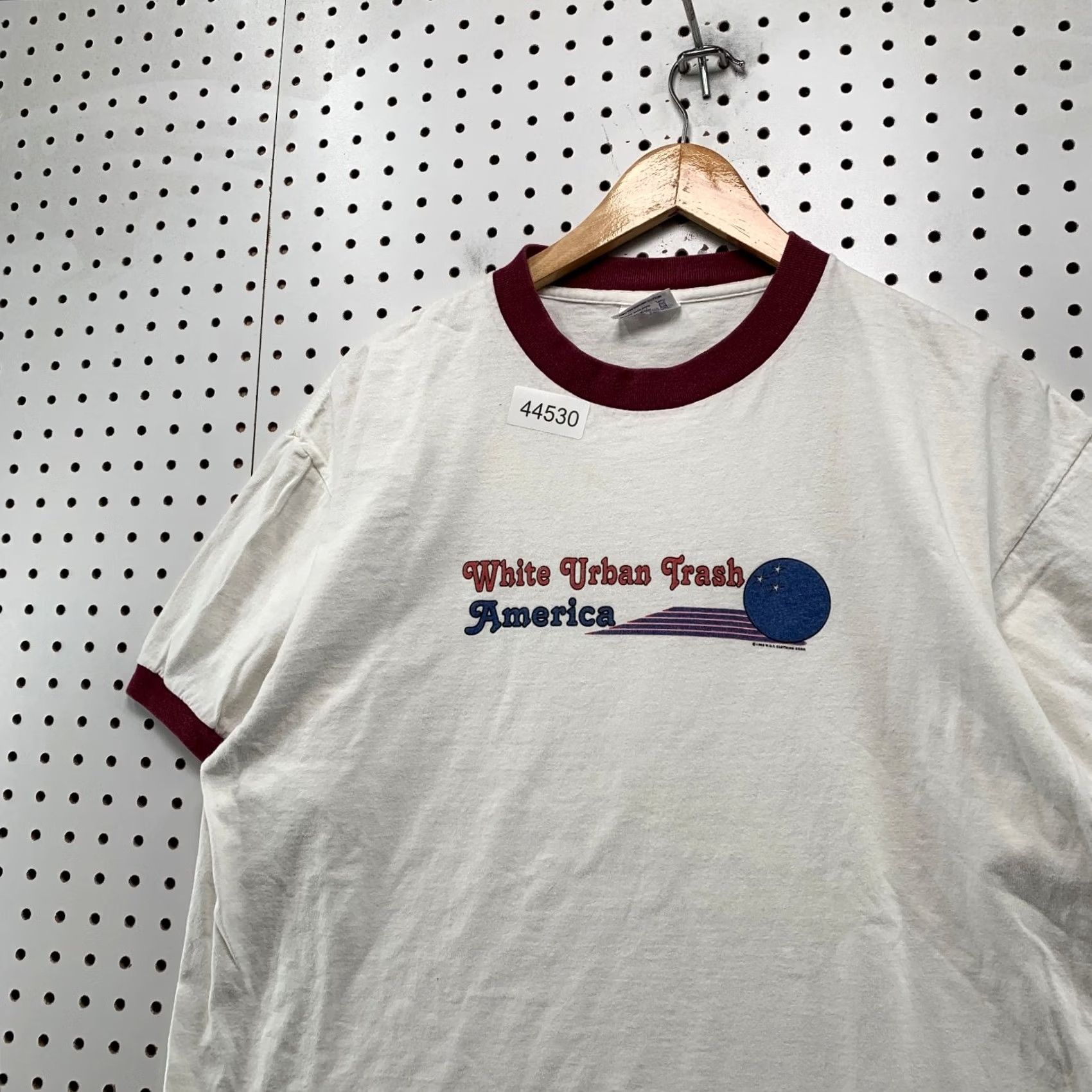 TEE JAYS VINTAGE White Urban Trash America Shirt Mens XL WUT Bowling Graphic Skate 90s Size US XL / EU 56 / 4 - 2 Thumbnail