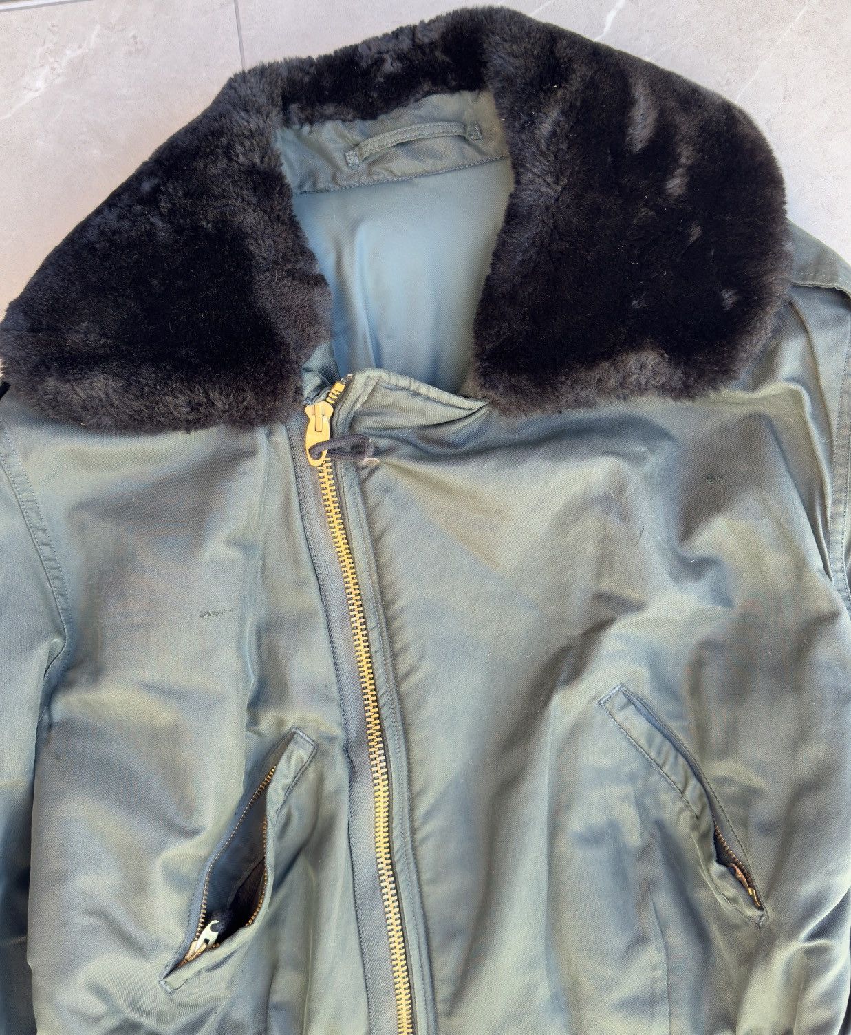 Vintage 1970s Rare Vintage Military Jacket Cropped Fit Size US L / EU 52-54 / 3 - 7 Thumbnail
