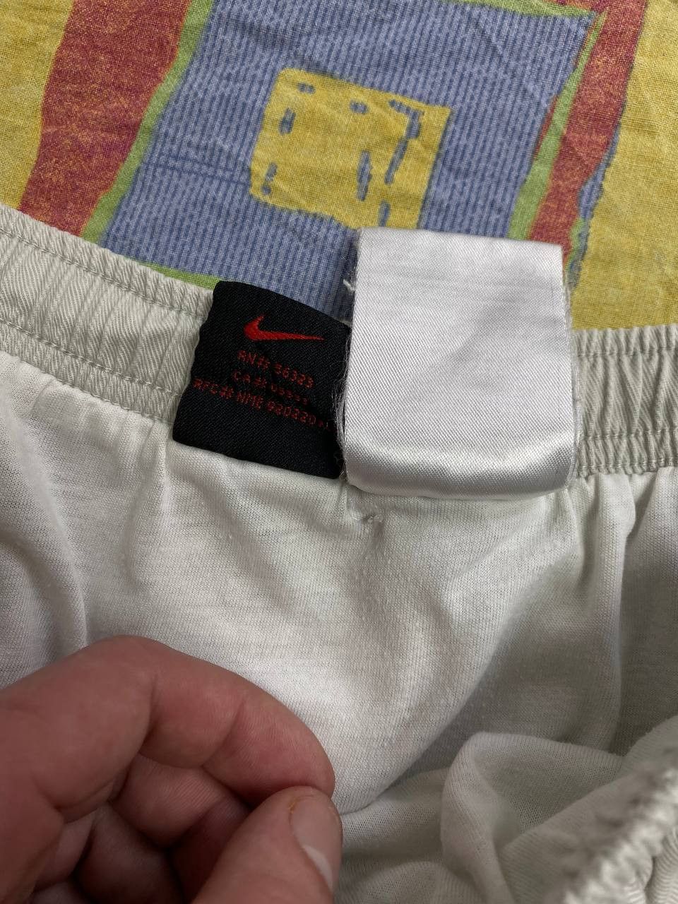 Nike × Vintage Vintage Nike Shorts Swoosh Logo Y2K Drill 90s Size US 34 / EU 50 - 11 Thumbnail