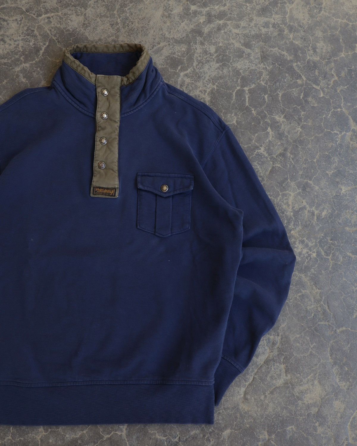 Polo Ralph Lauren Vintage 90s Polo Ralph Lauren Quarter Snap Sweatshirt USA Size US L / EU 52-54 / 3 - 2 Thumbnail