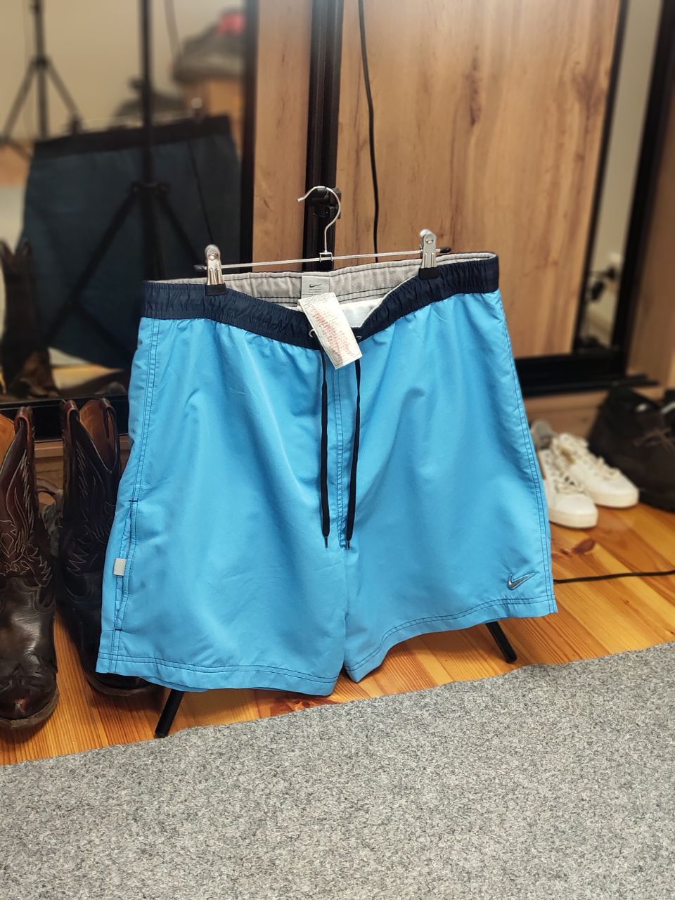 Nike Vintage 90's Nike swoosh Logo Light Casual Shorts Y2K Style Size US 34 / EU 50 - 9 Thumbnail