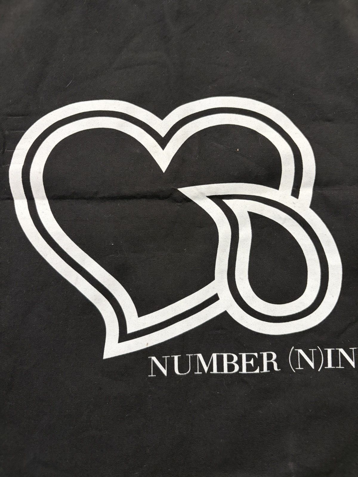 Number (N)ine Crying Heart Cotton Tote Bag Size ONE SIZE - 3 Thumbnail