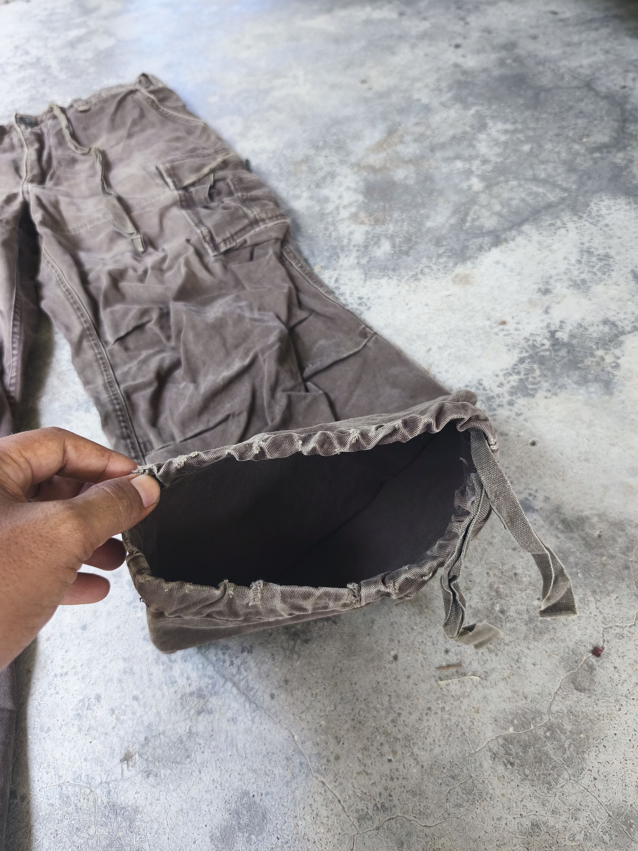 Abercrombie & Fitch Vintage Abercrombie and fitch Brown Cargo Pants Size US 35 - 4 Thumbnail