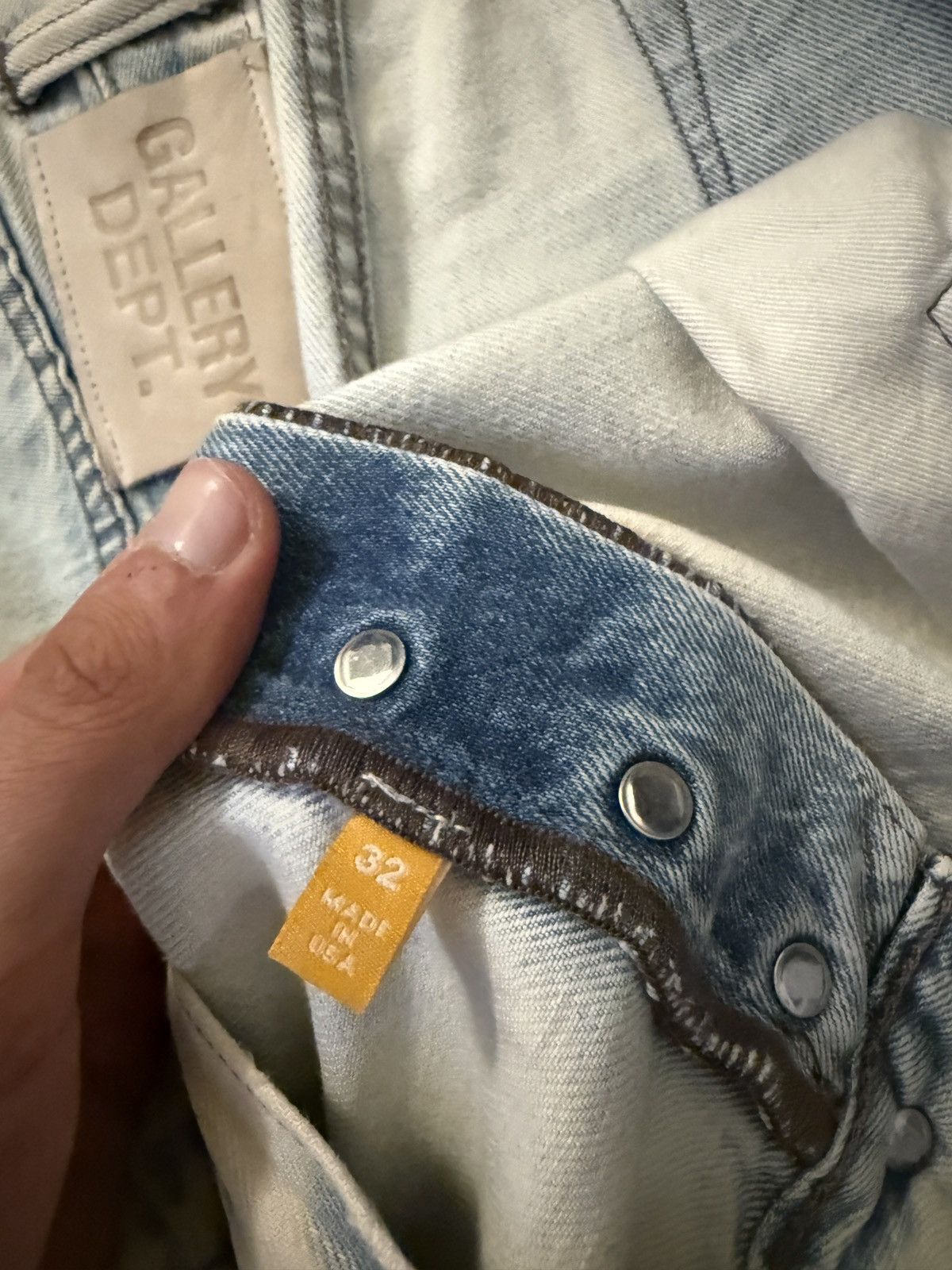 Gallery Dept. Gallery Dept G Patch Denim Jeans Size US 32 / EU 48 - 11 Thumbnail