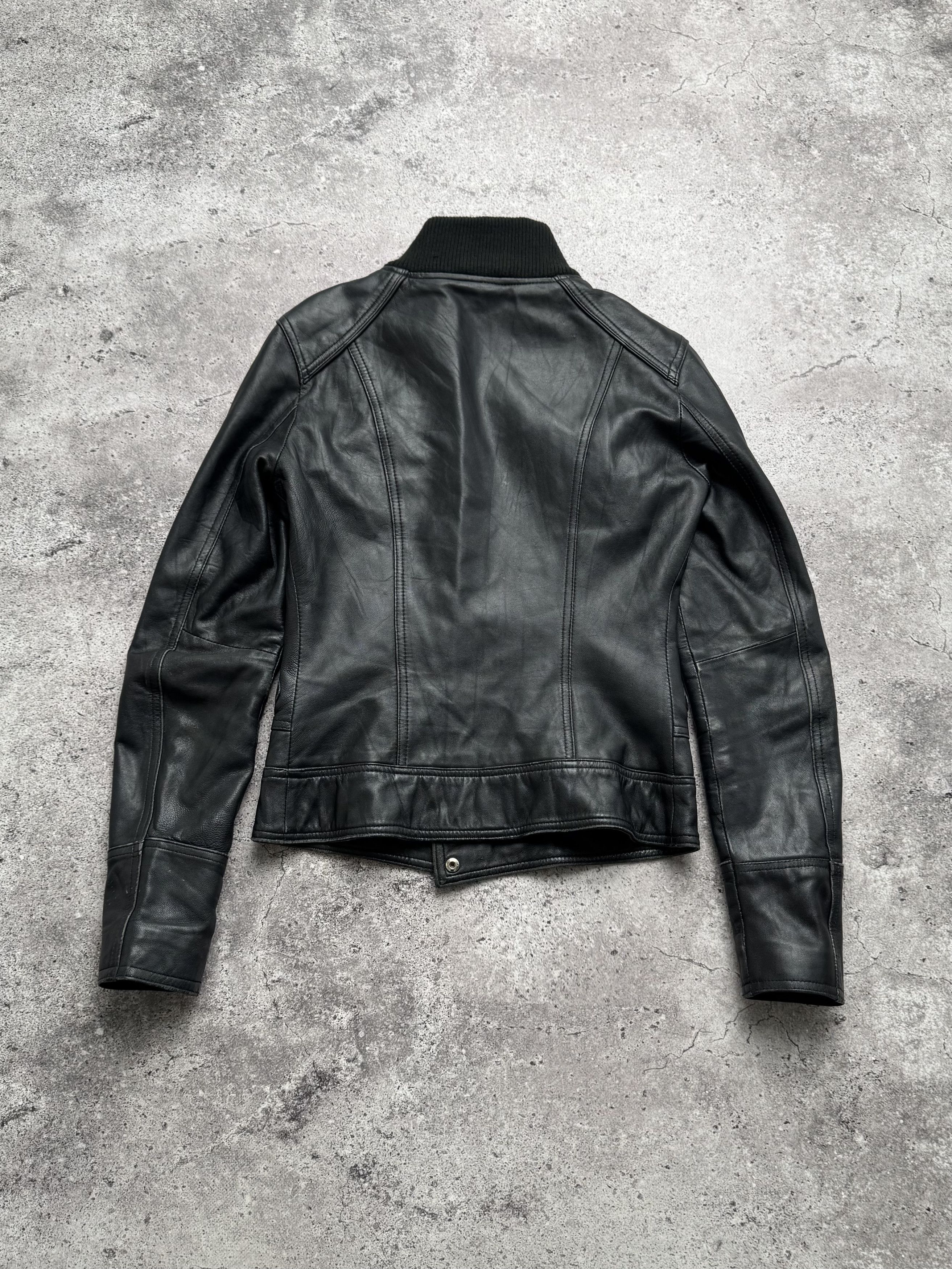 Vintage Vintage Cropped Leather Jacket C2(V480) Size XS / US 0-2 / IT 36-38 - 11 Thumbnail
