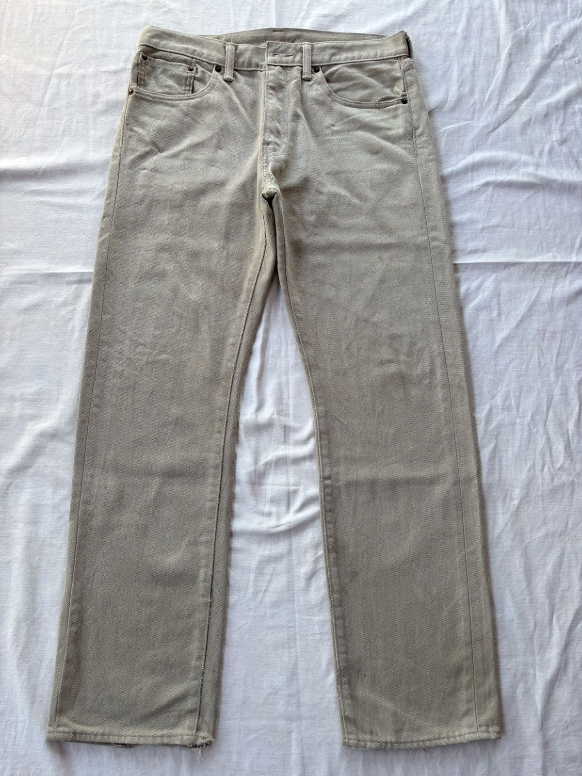 Kapital LEVIS 505 White Tab Loose Fit Distressed Denim Jeans Size US 33 - 3 Thumbnail