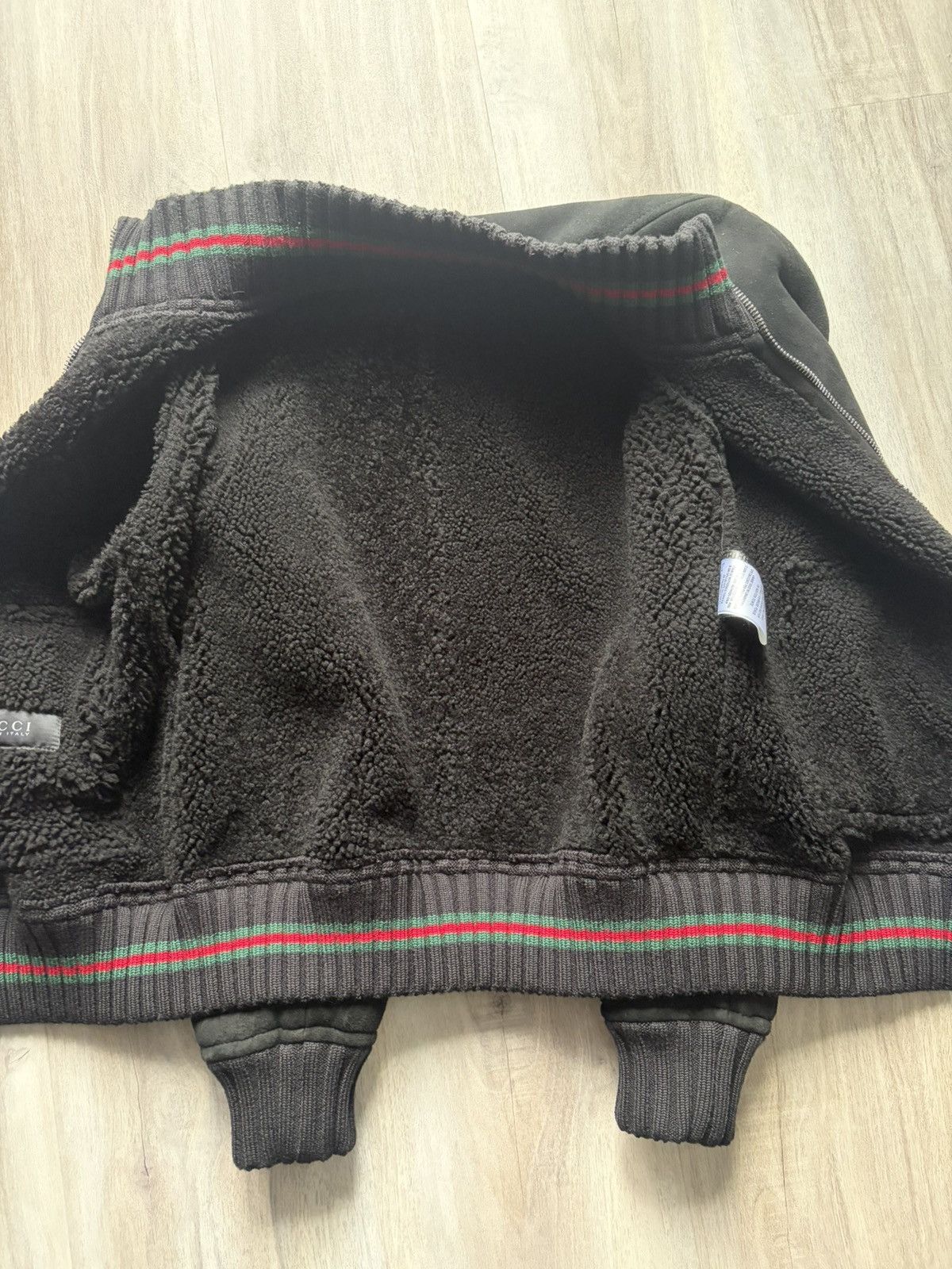 Gucci Gucci Suede Shearling Bomber Jacket Size US L / EU 52-54 / 3 - 11 Thumbnail