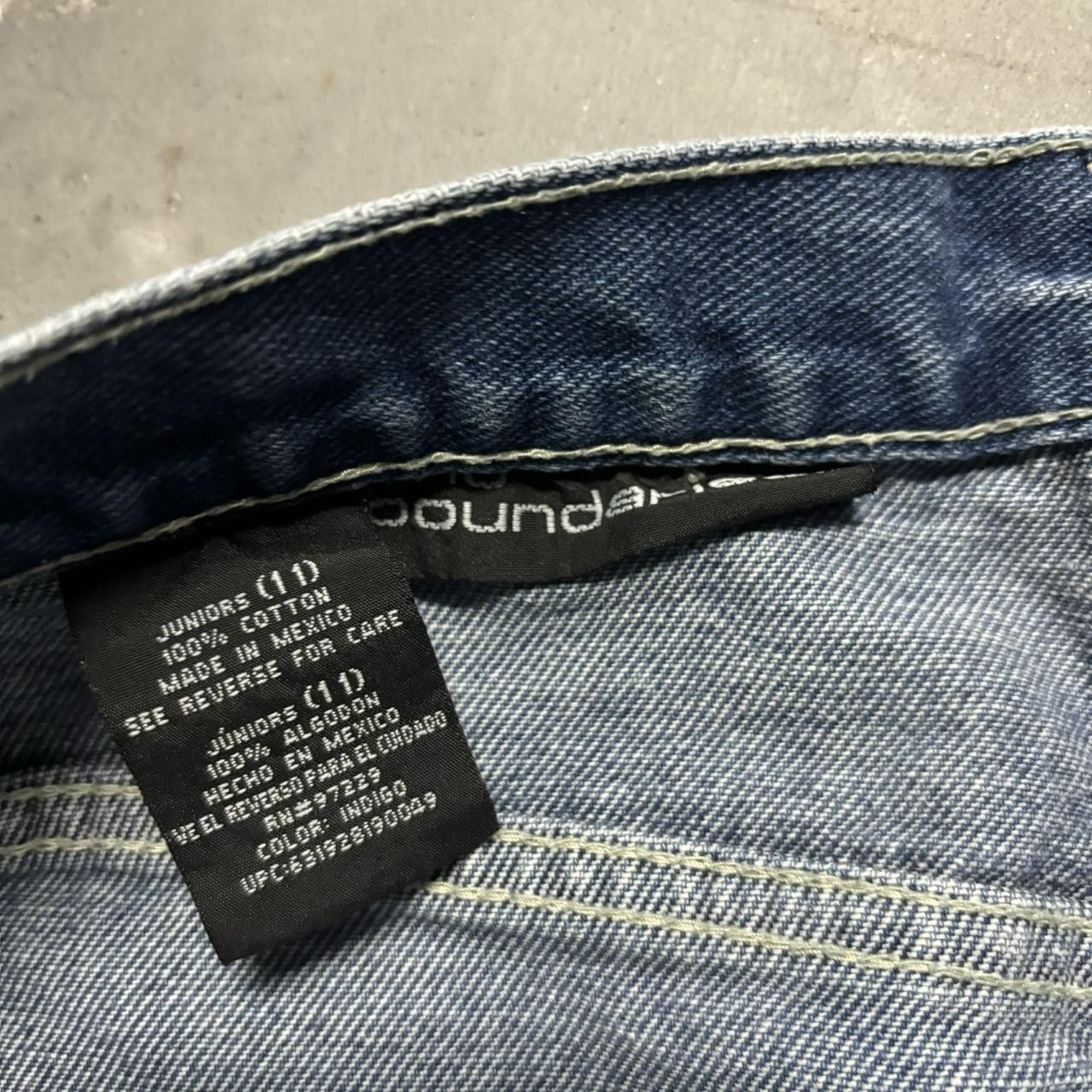 Japanese Brand × Vintage Crazy Vintage Y2K/2000s Grunge Medium Wash Bootcut Denim Jeans! Size US 32 / EU 48 - 8 Thumbnail