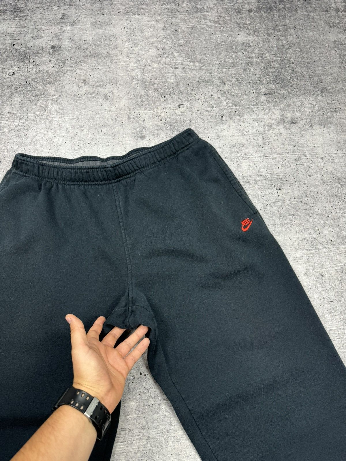 Nike × Vintage Vintage Nike Y2K Style Drill Swoosh Logo Sweatpants Pants Size US 34 / EU 50 - 6 Thumbnail