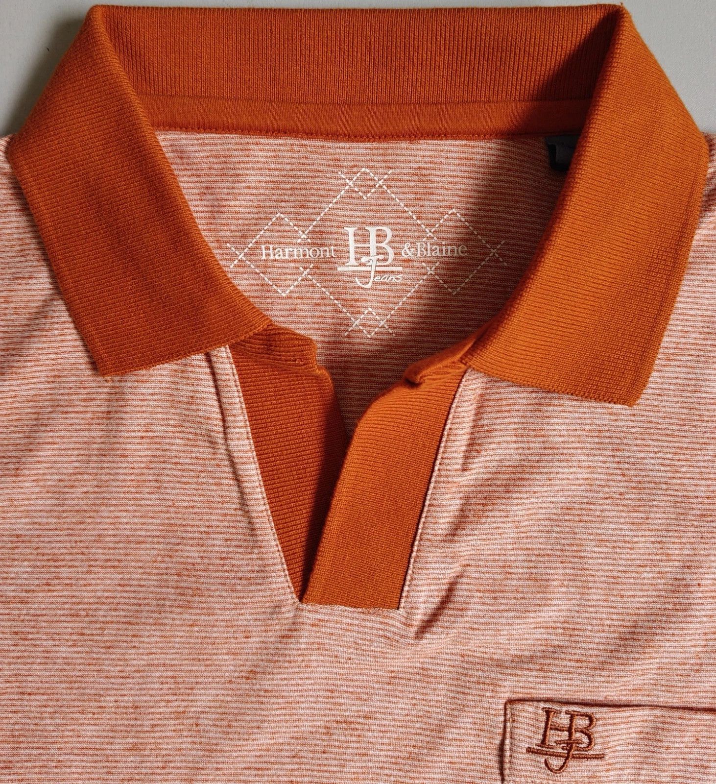 Harmont & Blaine Harmont & Blaine Jeans (HBJ) Shortsleeves Polo Shirt ASM1998 Size US L / EU 52-54 / 3 - 3 Thumbnail