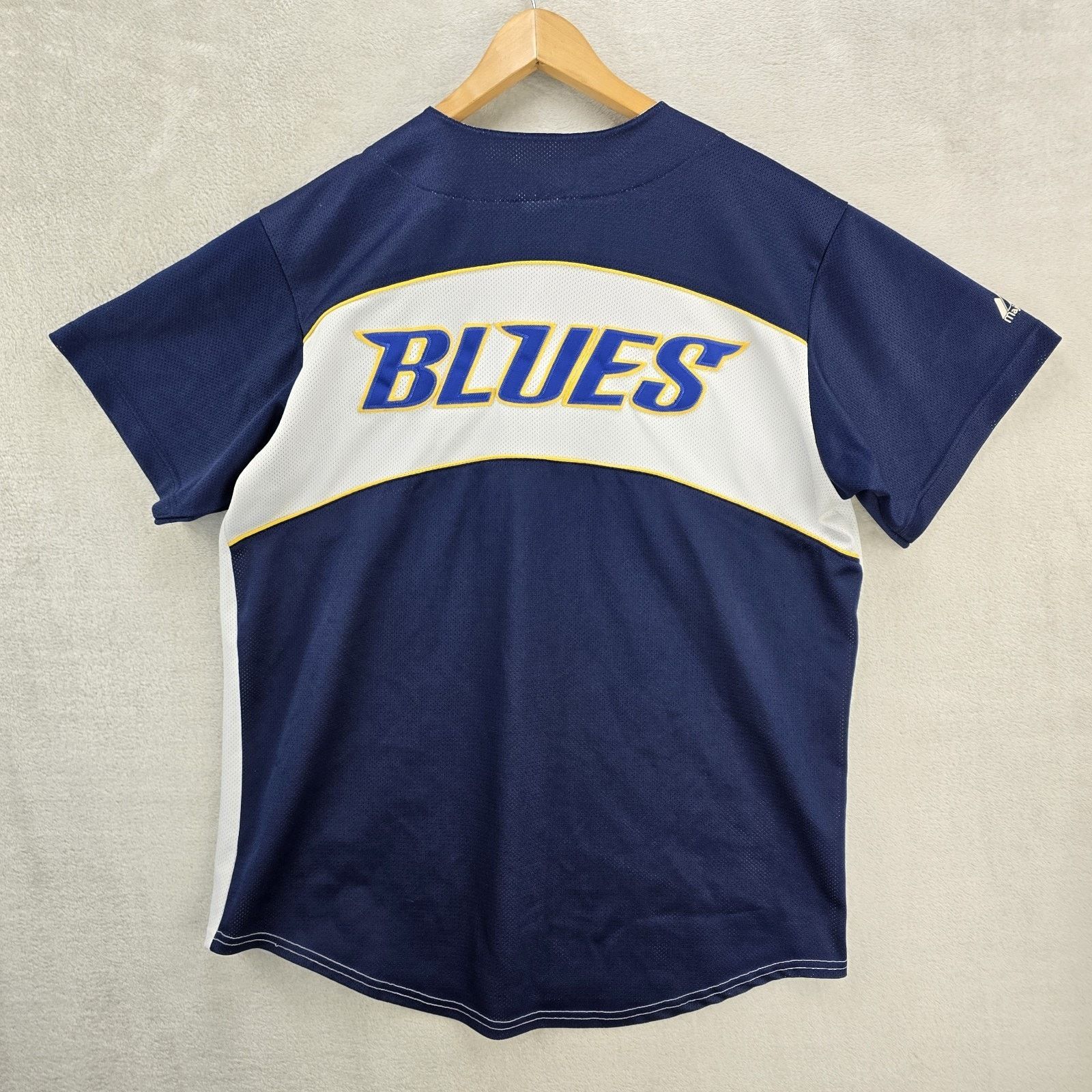 Majestic Majestic St Louis Blues NHL Jersey Mens Large Button Up Size US L / EU 52-54 / 3 - 6 Thumbnail