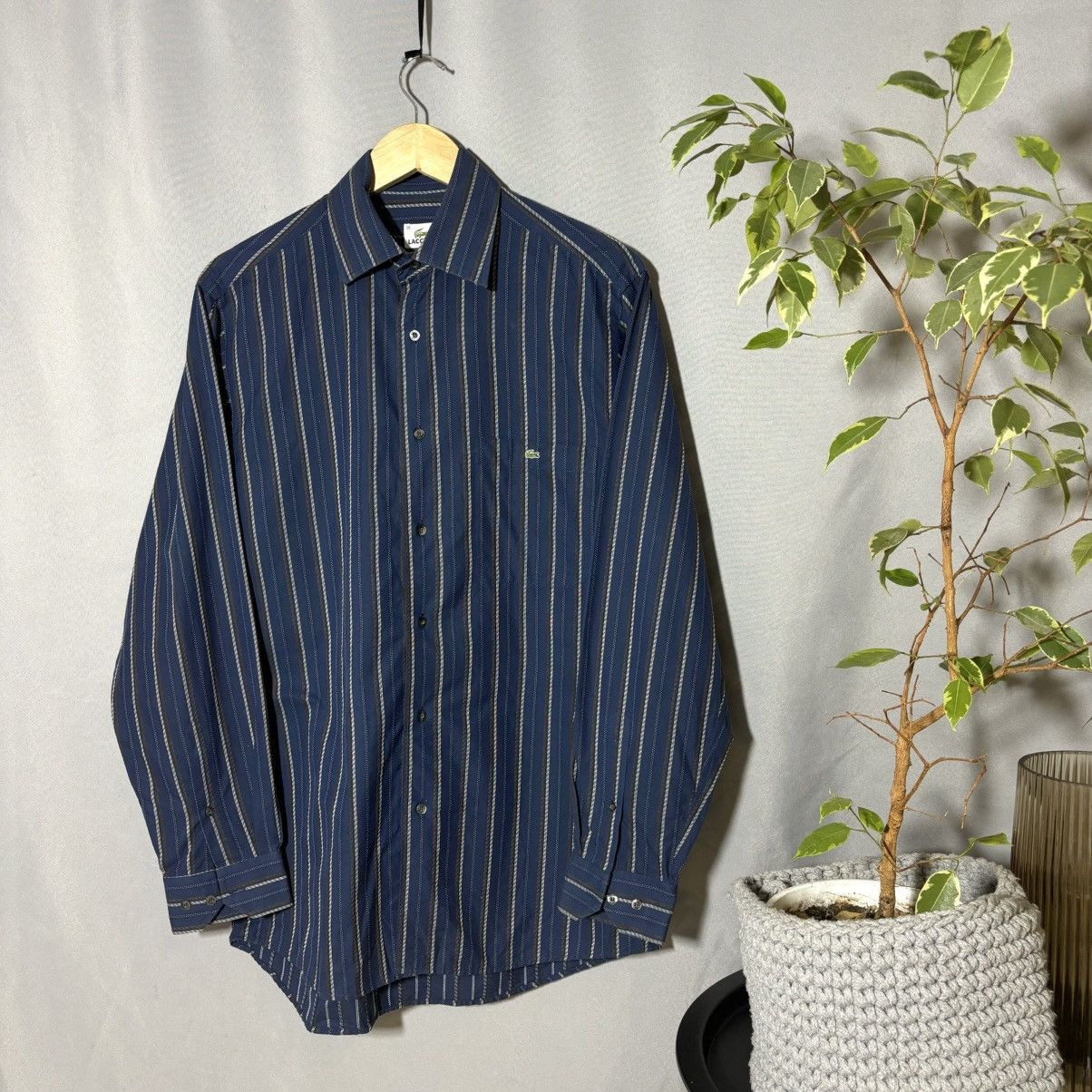 Lacoste Lacoste vintage shirt button up cottom medium rare Size US M / EU 48-50 / 2 - 2 Thumbnail