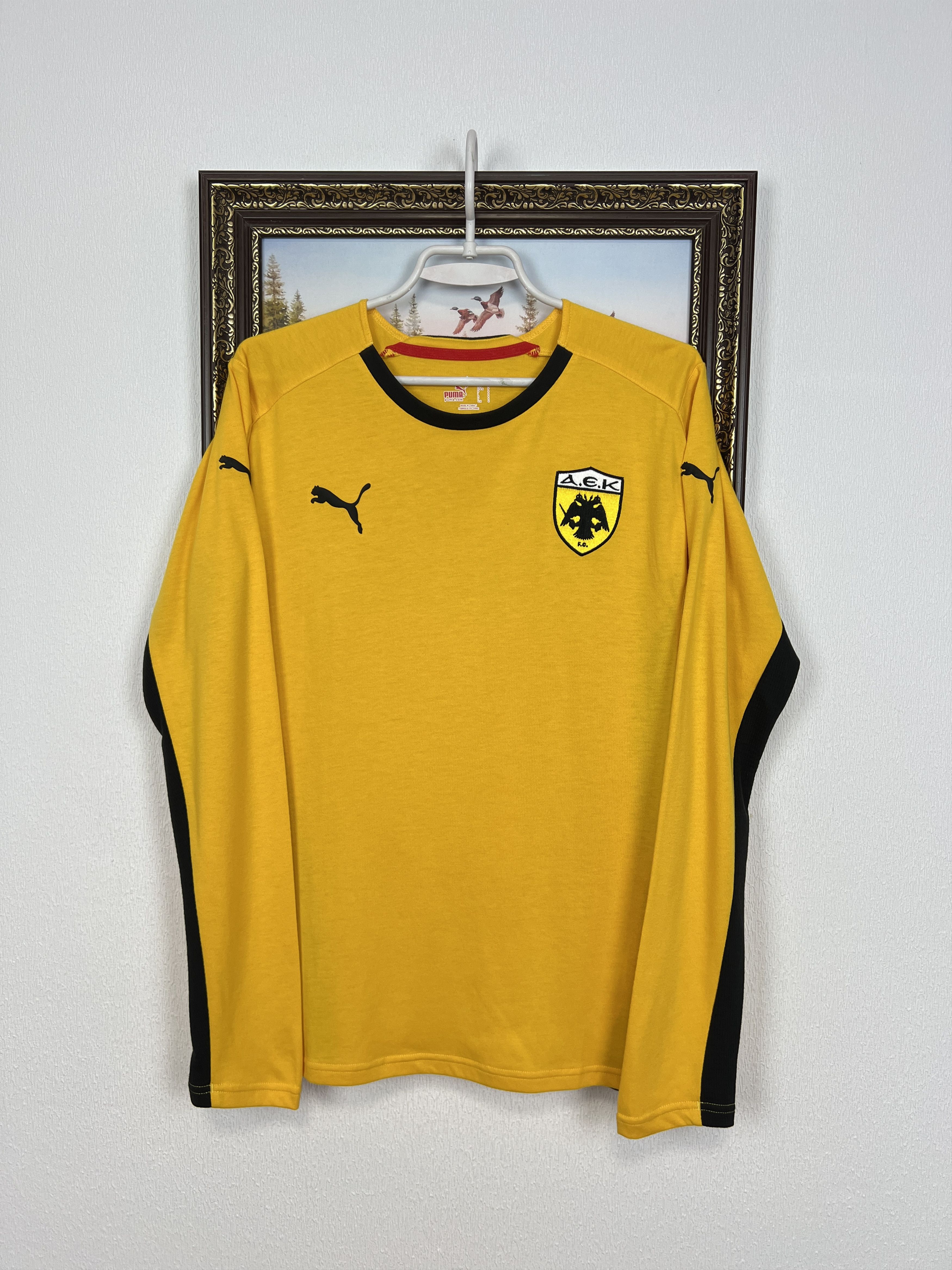 Puma Puma 2013 AEK Athens Football Shirt Soccer Train Long Sleeve Size US S / EU 44-46 / 1 - 1 Thumbnail