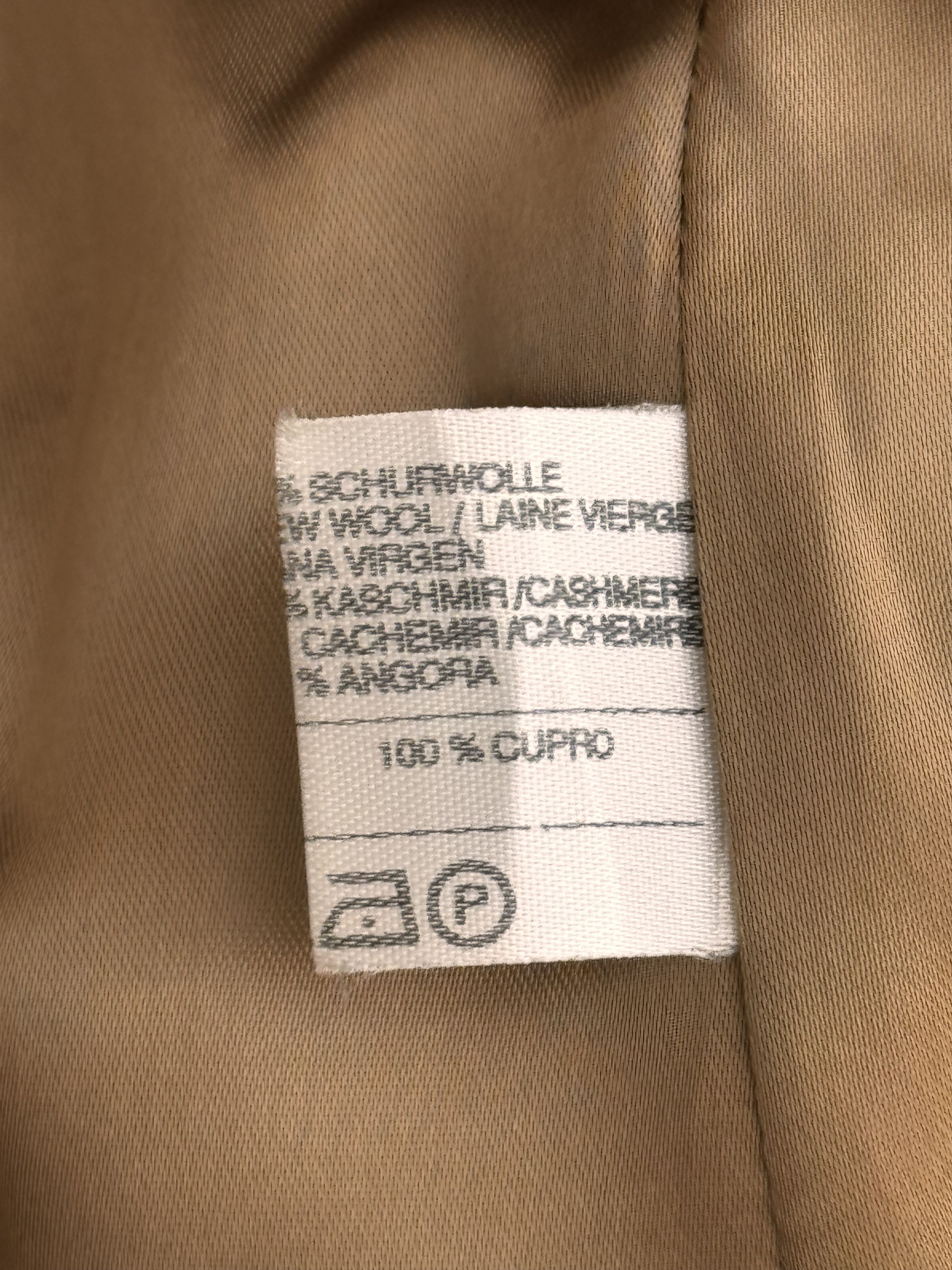 Cerruti 1881 Vintage Cerruti 1881 Wool & Cashmere Beige W’ Coat Size M / US 6-8 / IT 42-44 - 14 Thumbnail