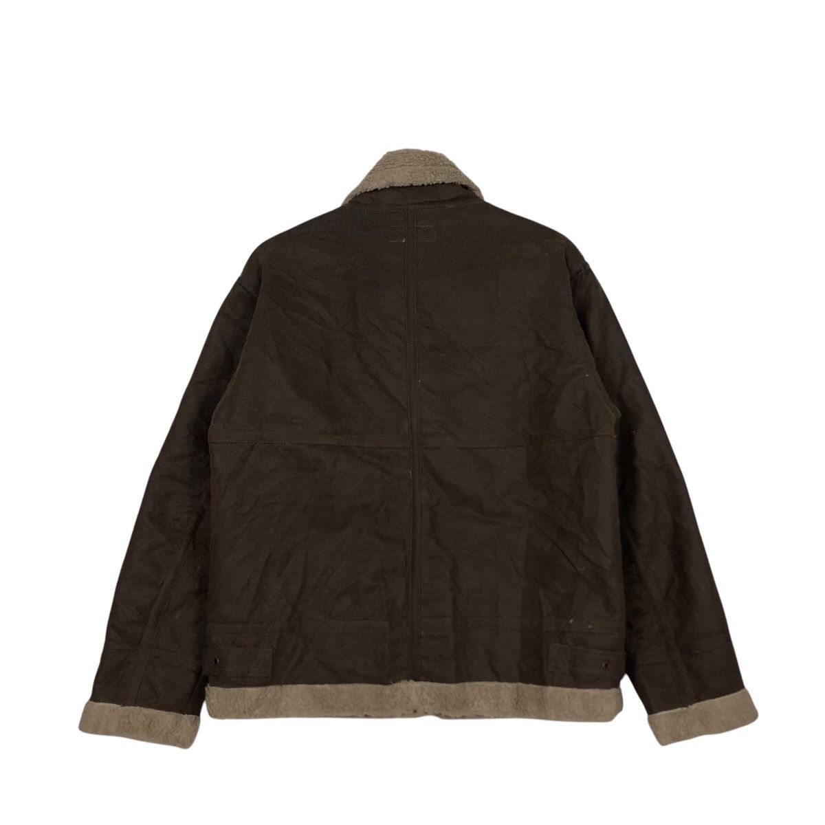 Japanese Brand 📌Vintage Leather Jacket Baffy Shearling Blanket B3 Design Size US M / EU 48-50 / 2 - 9 Thumbnail