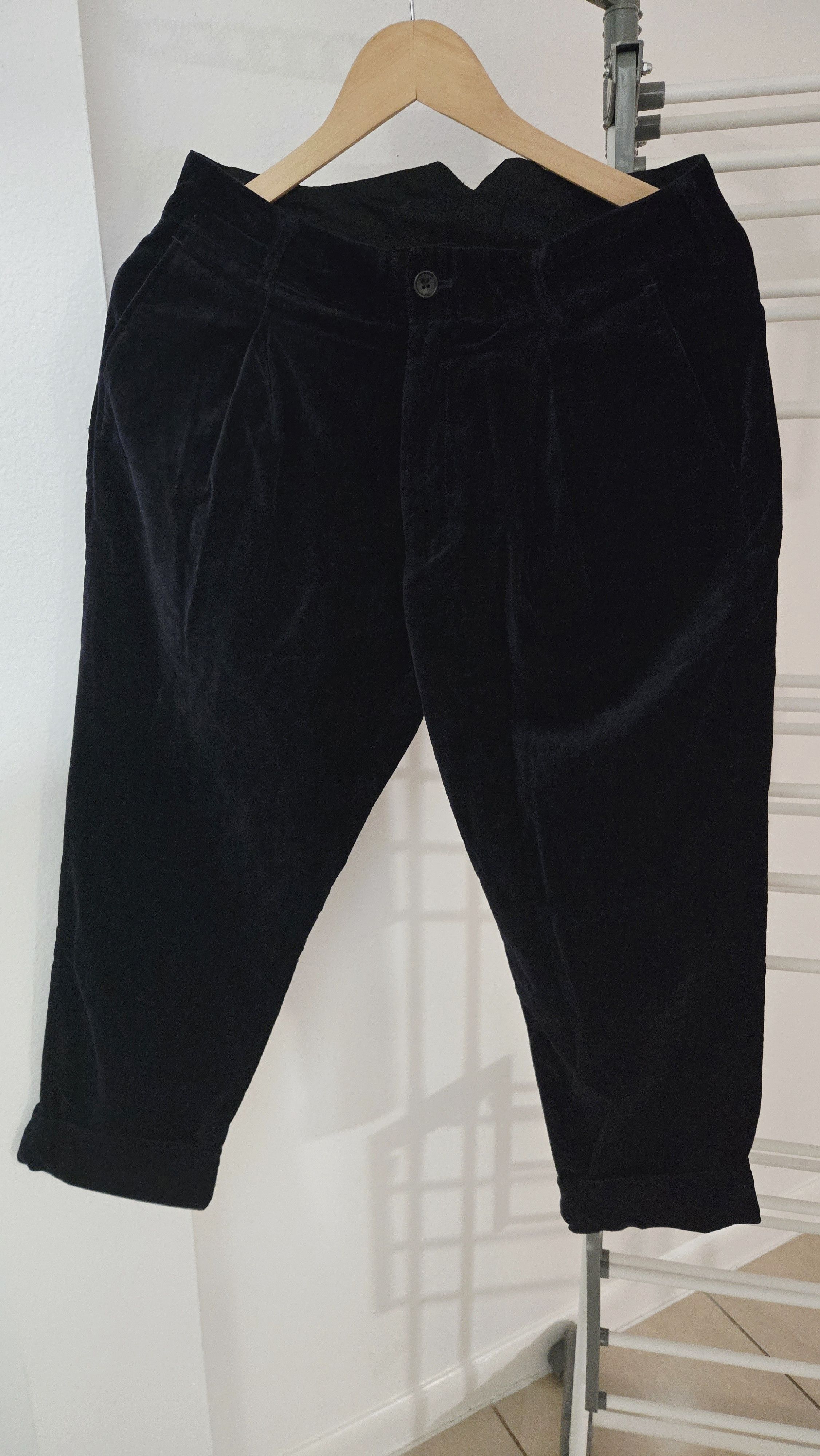 Engineered Garments Dark Navy Velour Velvet Pants Size US 30 / EU 46 - 1 Thumbnail
