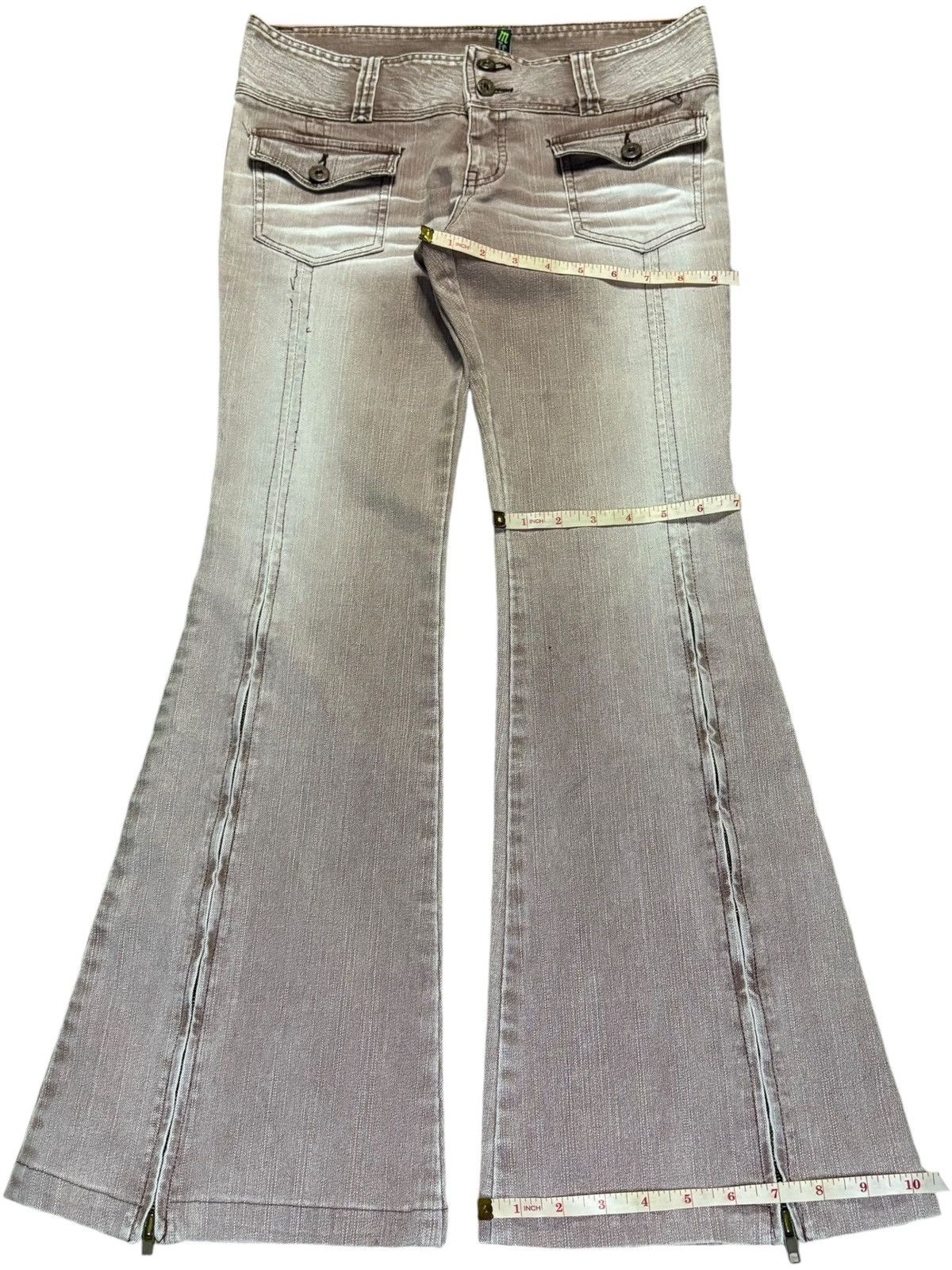 Japanese Brand Vintage Japanese Brand Faded Wash Bootcut Flare Jeans Size 30" / US 8 / IT 44 - 15 Thumbnail