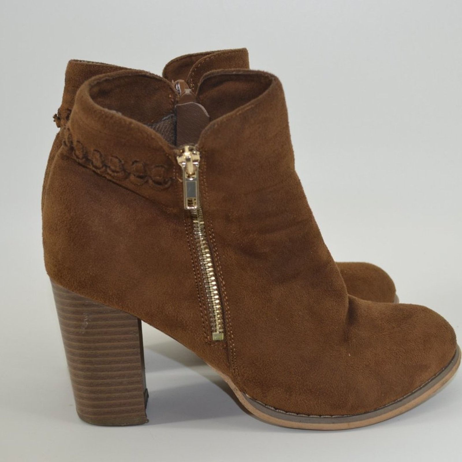 Other Via Pinky Collection women's Brown Faux Leather Bootie 7.5 Size US 7.5 / IT 37.5 - 5 Thumbnail