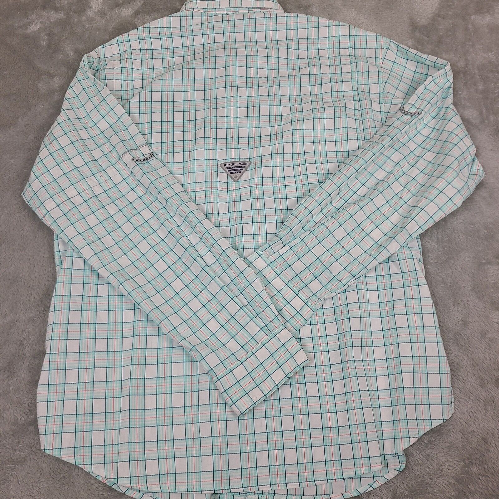 Columbia Columbia PFG Vented Shirt Mens M Green Plaid Super Tamiami L Size US M / EU 48-50 / 2 - 8 Thumbnail