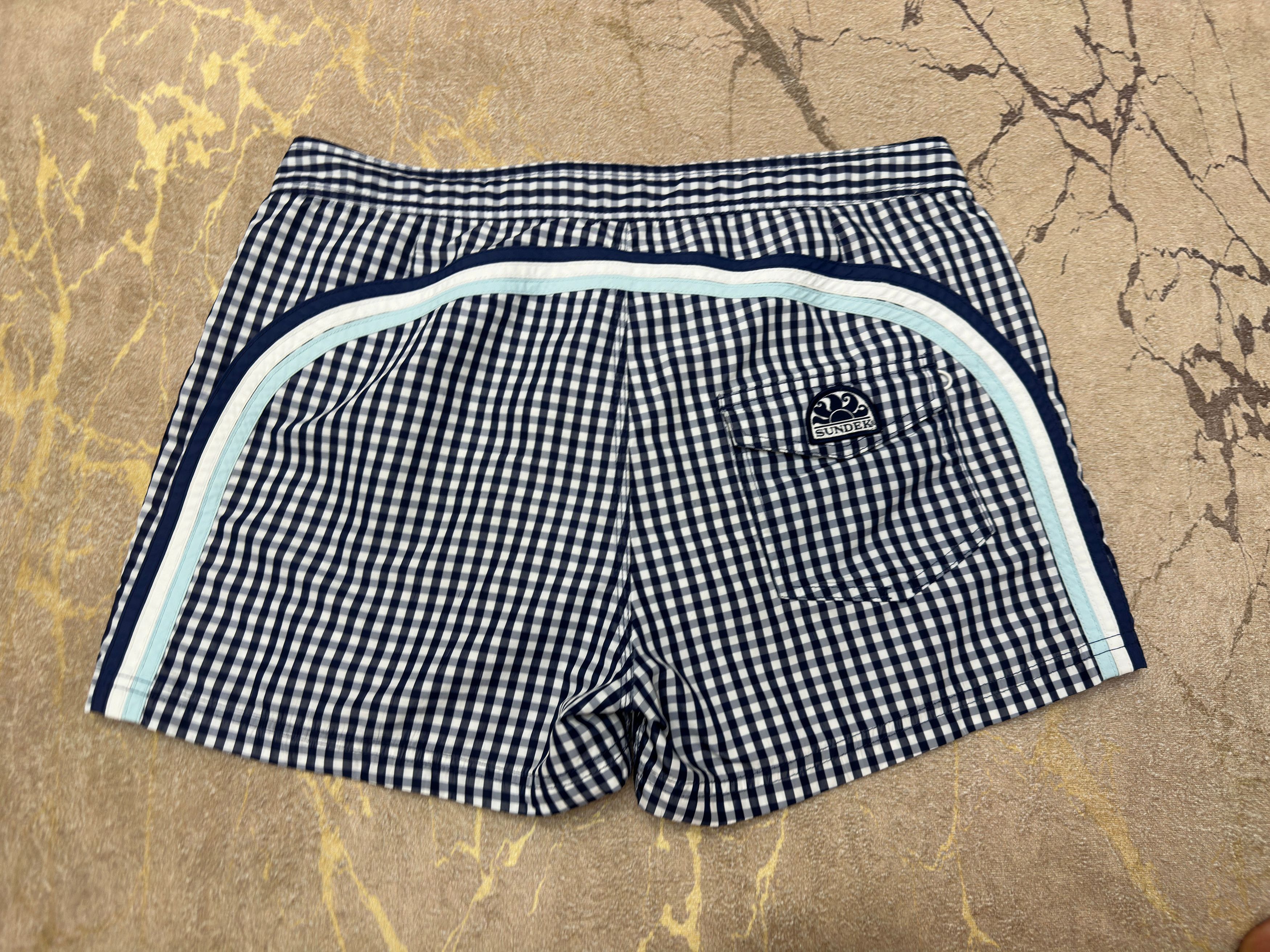 Sundek Check Sundek 33 Beach Shorts Trunks Bath Suit Size 33 S M Size US 33 - 13 Thumbnail
