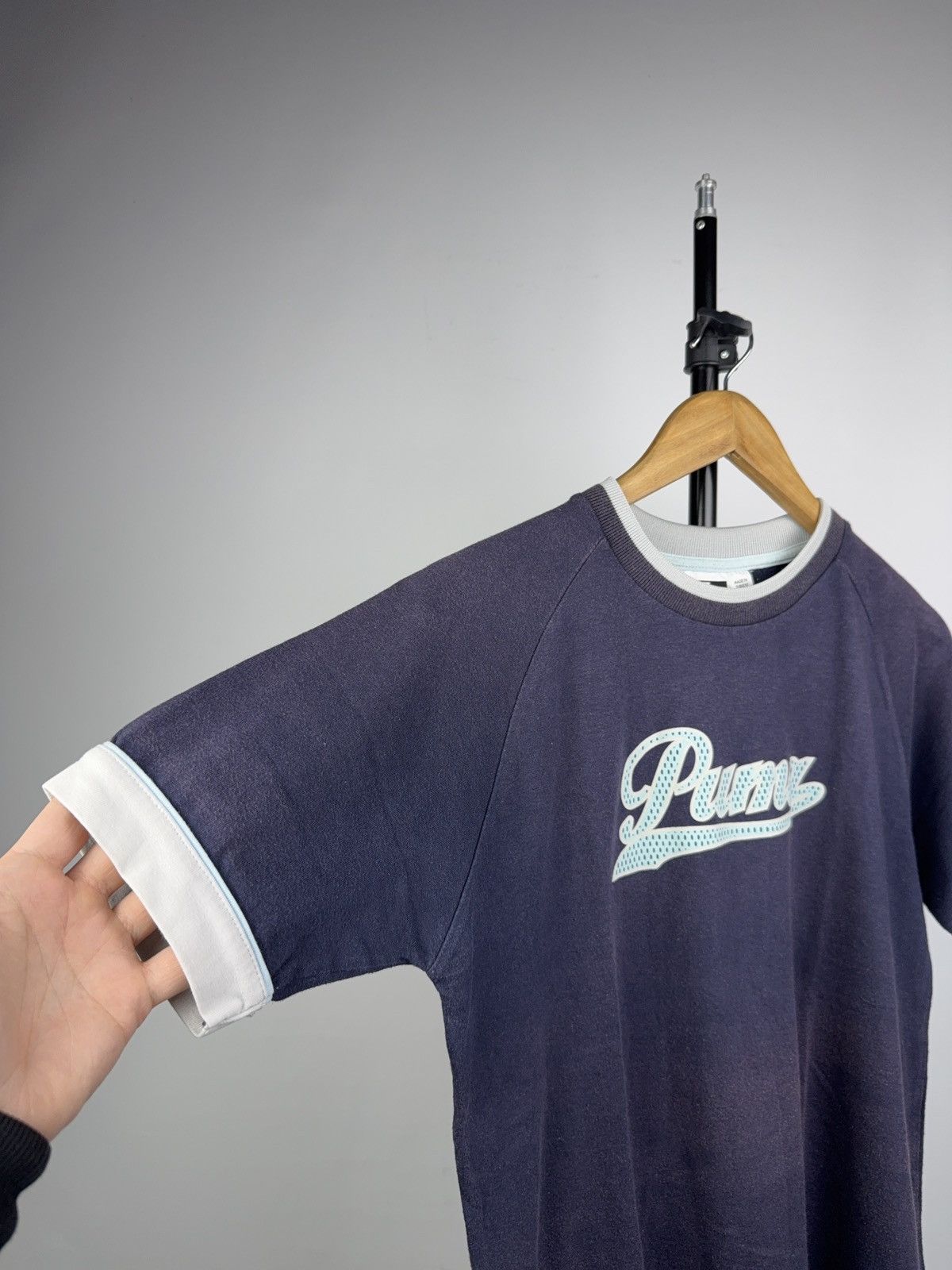 Puma Faded Puma Big Logo 2000s Sportstyle 48 Retro Tee Shirt Size US S / EU 44-46 / 1 - 5 Thumbnail