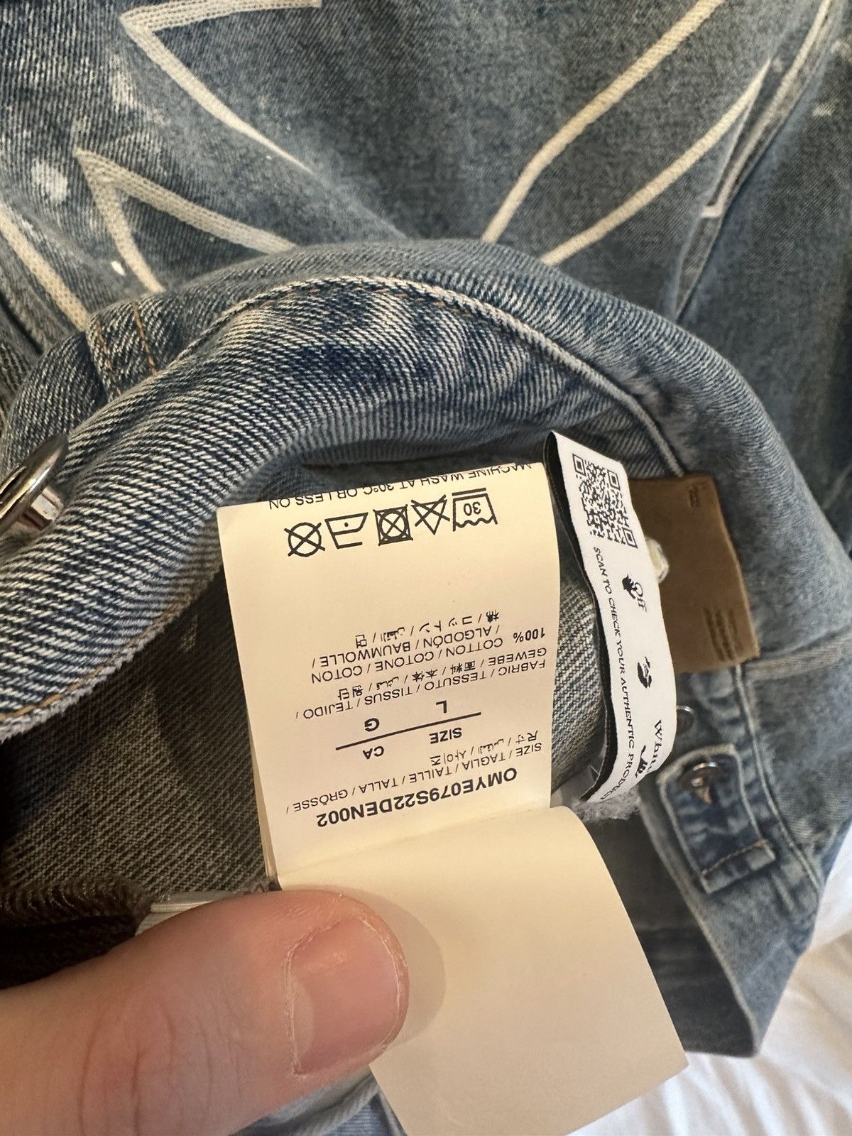 Off-White Off-White Denim Jacket Size US L / EU 52-54 / 3 - 12 Thumbnail