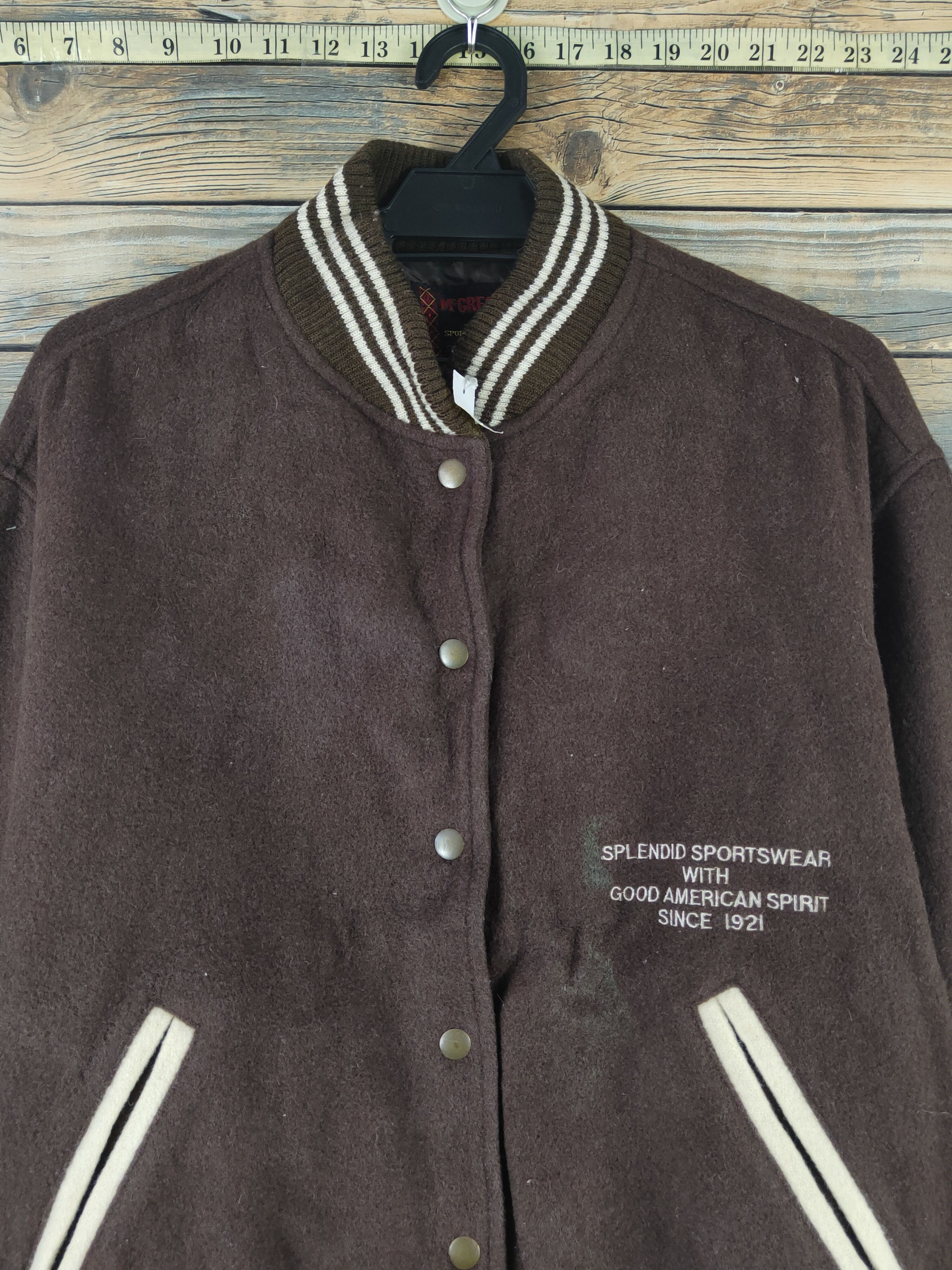 McGregor DL McGregor Brown Wool Varsity Jackets #1689 Size US M / EU 48-50 / 2 - 2 Thumbnail