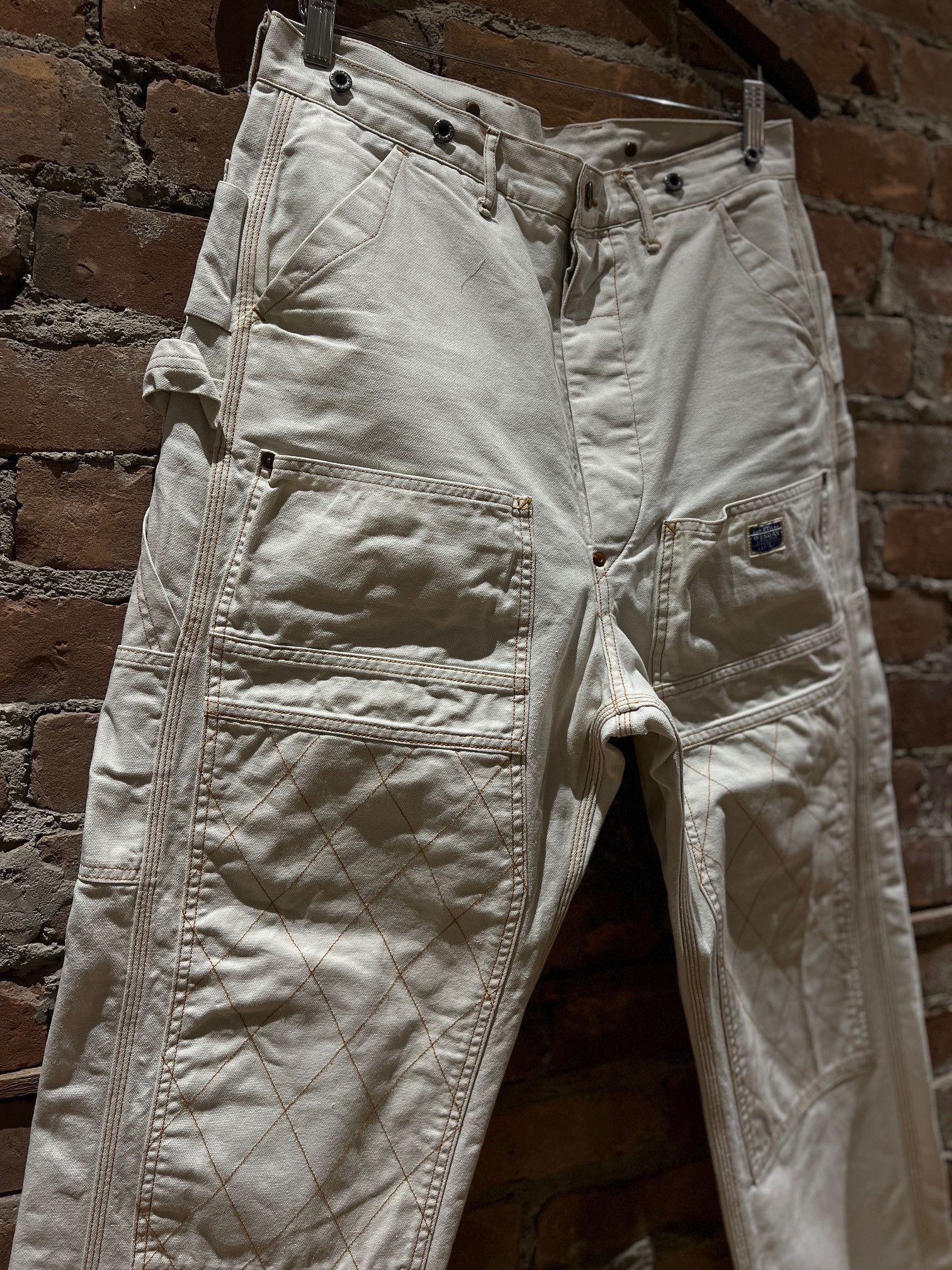 Kapital Kapital Canvas Quilted Knee Painter Pants Size US 32 / EU 48 - 4 Thumbnail