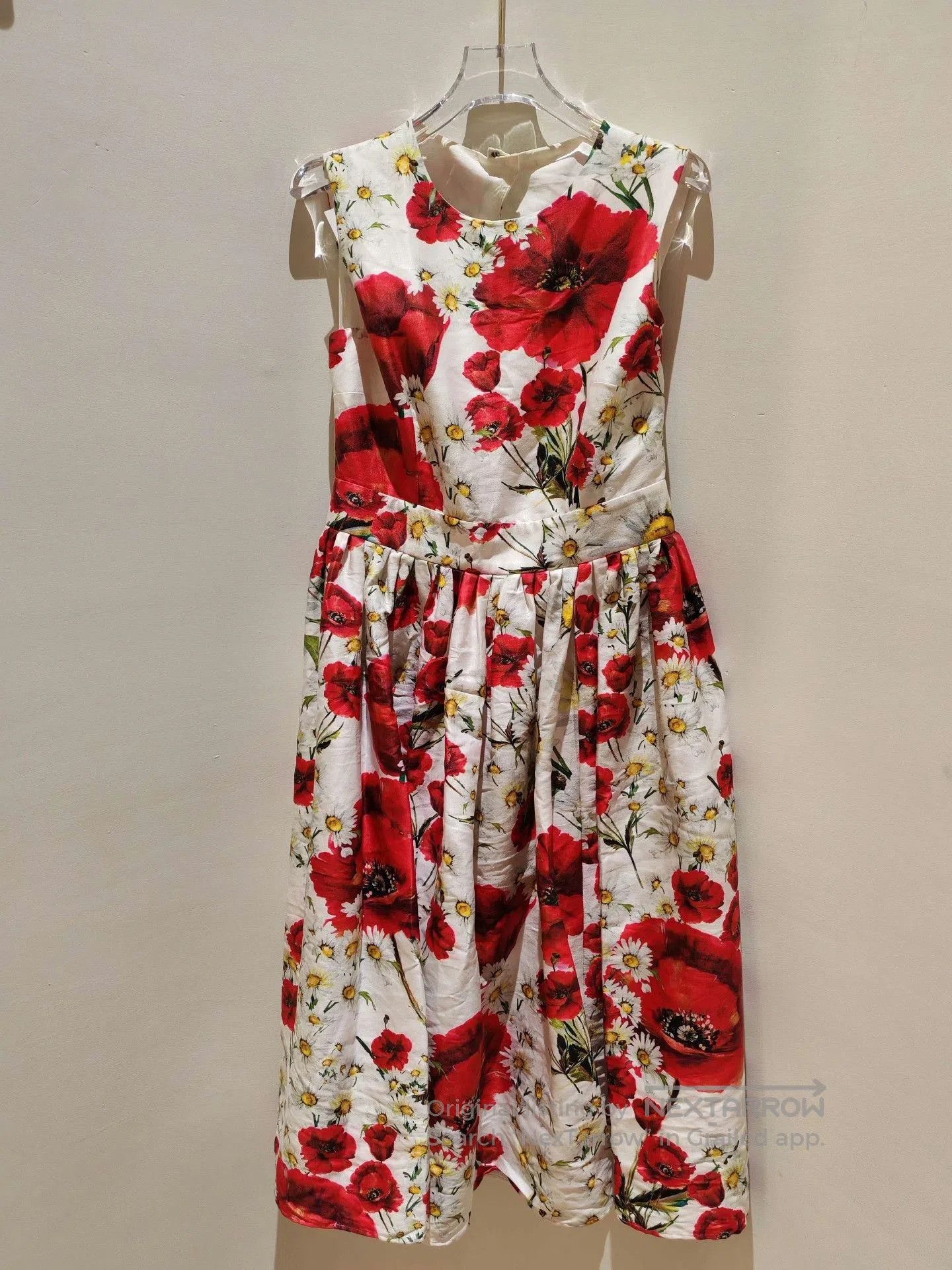 Dolce & Gabbana Dolce & Gabbana Poppy Print Dress. Size M / US 6-8 / IT 42-44 - 6 Thumbnail