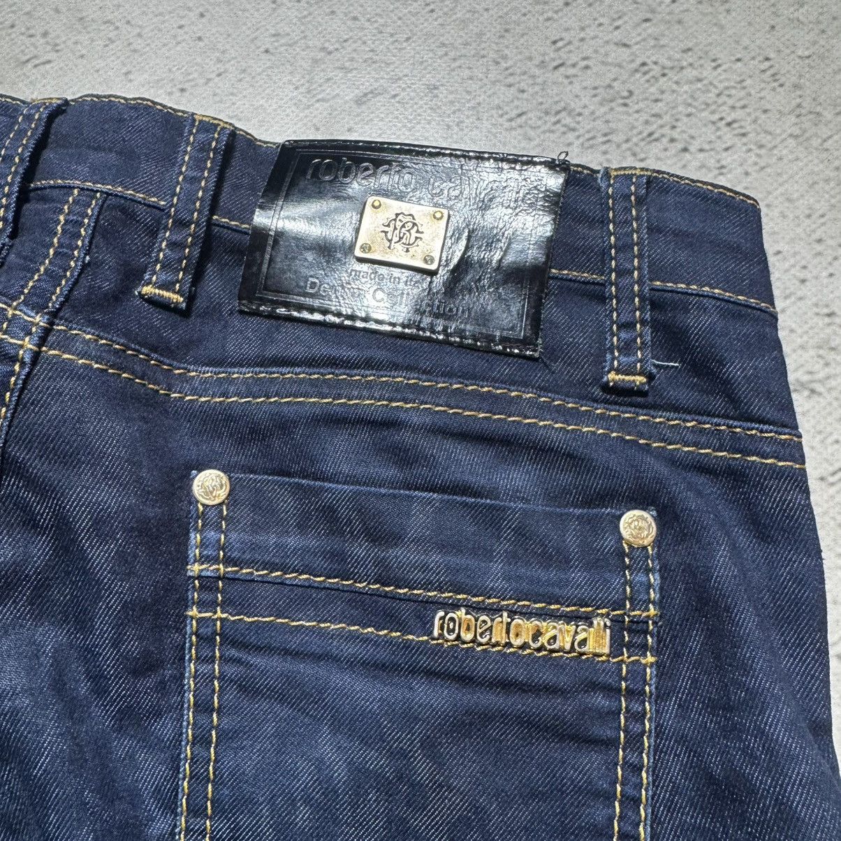 Roberto Cavalli roberto cavalli jeans with big logo leopard pattern Size 27" / US 4 / IT 40 - 6 Thumbnail