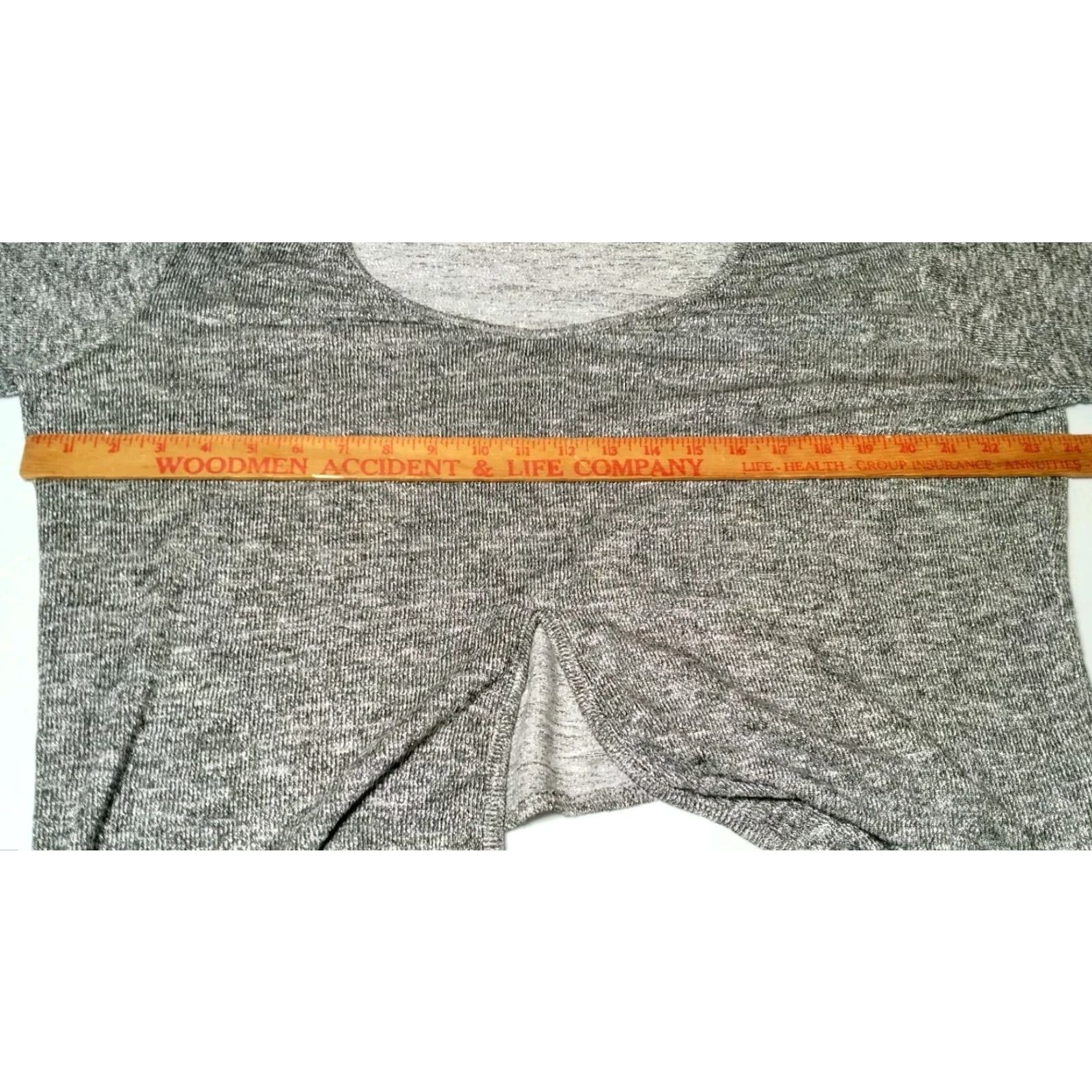 Show Me Your MuMu VINTAGE Show Me Your MuMu Sweater Small Knit Crop Top Tie Waist Silver Metallic Size S / US 4 / IT 40 - 5 Thumbnail