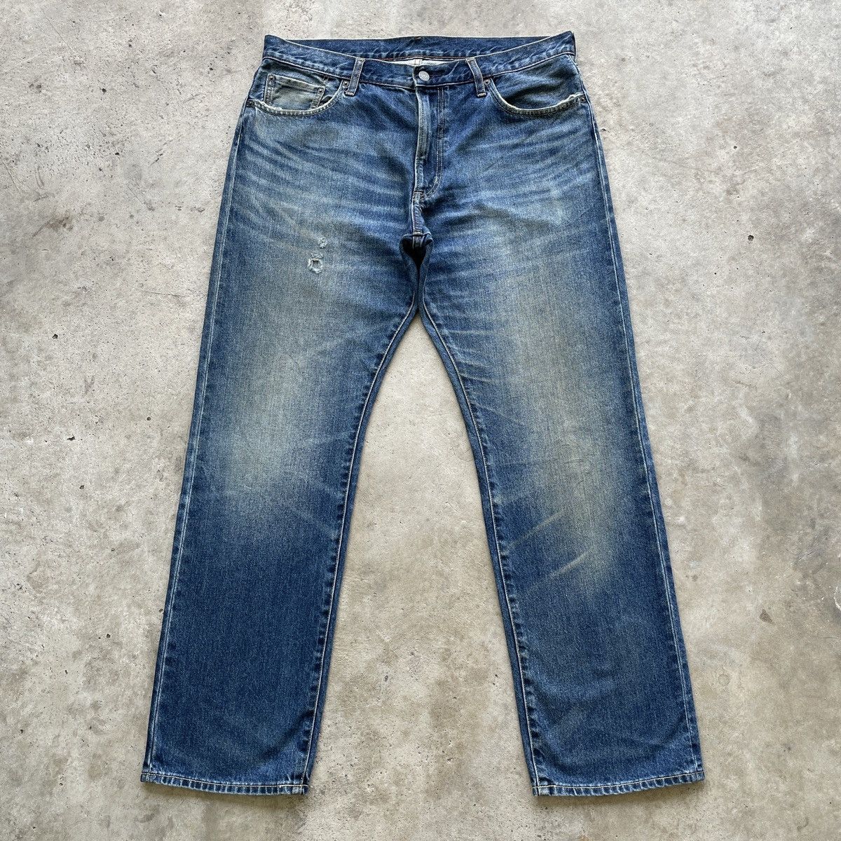 Japanese Brand × Jean × Vintage Japanese Brand Gu Faded Denim Jeans Pants W36x32 Size US 36 / EU 52 - 1 Thumbnail