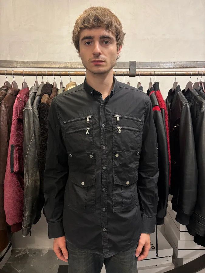 Dolce & Gabbana SS2008 Dolce & Gabbana Black Zip Cargo Shirt Size US M / EU 48-50 / 2 - 3 Thumbnail