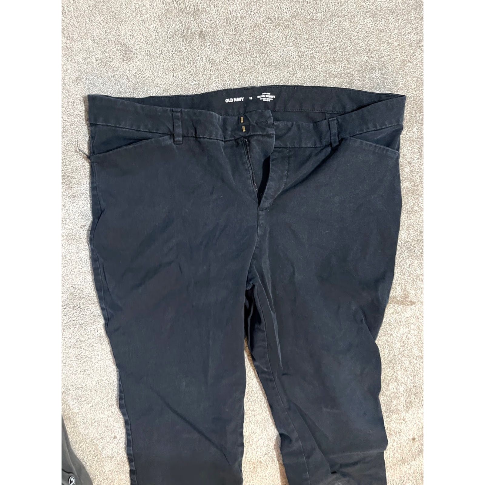 Old Navy VINTAGE Old Navy Black Pixie Skinny High-Rise Ankle Pants Women Size 18 Plus Pockets Cropped 90s? 0 Size 40" / US 18 - 2 Thumbnail