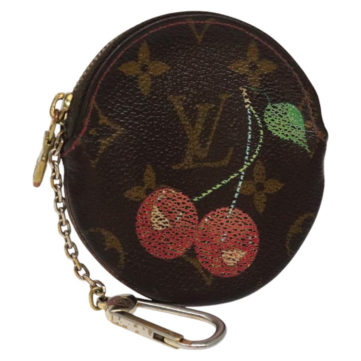 Louis Vuitton Monogram Cherry Porte Monnaie Ron Coin Purse M95043 Lv Auth 116581, Women's