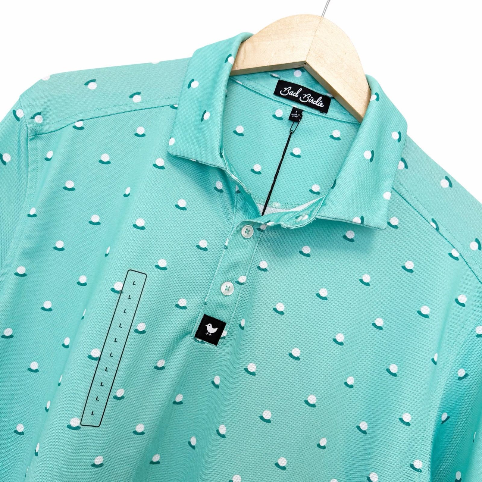 Other Bad Birdie Aim Point Dusty Jade Pique Golf Polo Sz L Size US L / EU 52-54 / 3 - 1 Thumbnail