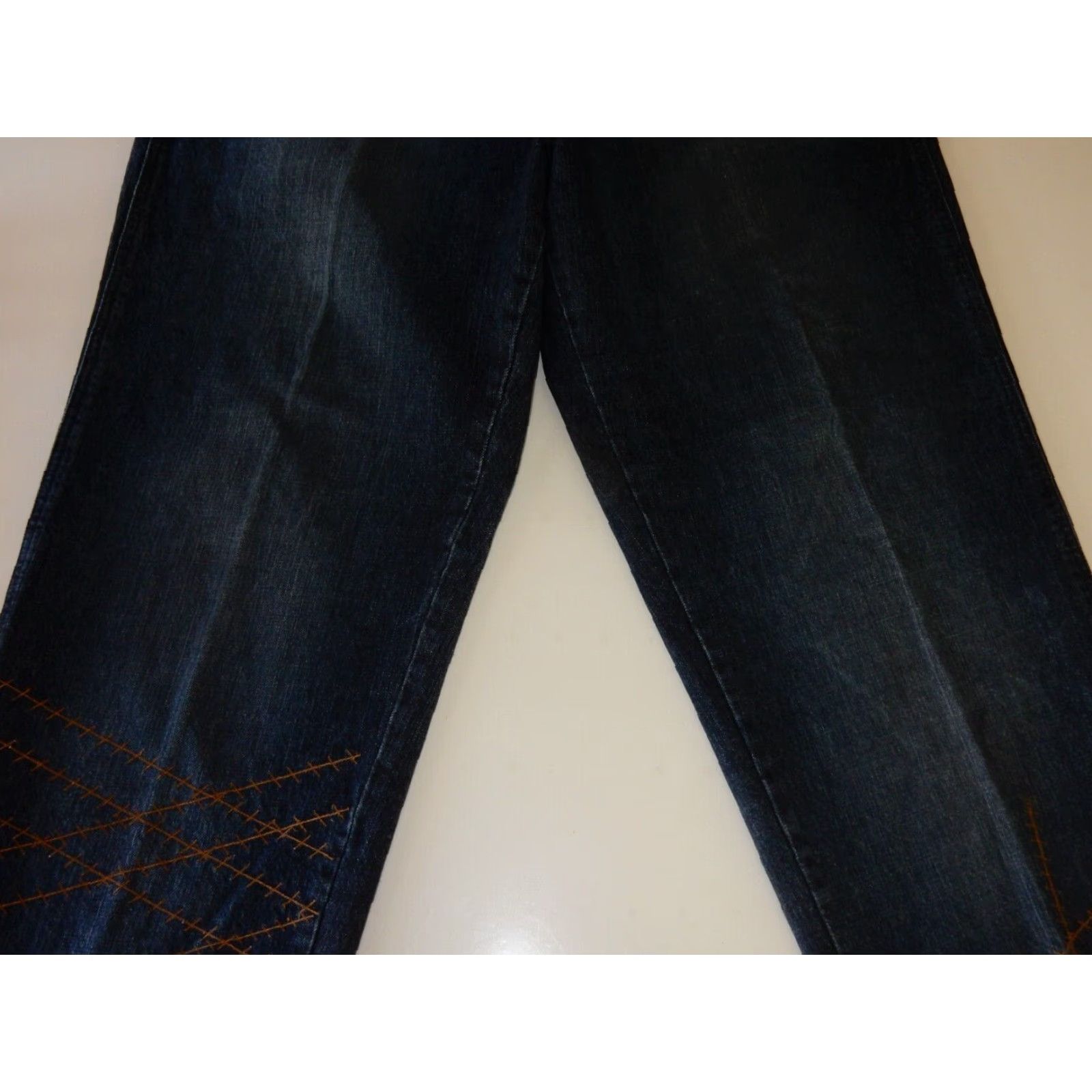 Denime VINTAGE Pure Playaz Men's Denim Jeans Tapered 34x33 Blue Baggy 90s Size US 34 / EU 50 - 5 Thumbnail