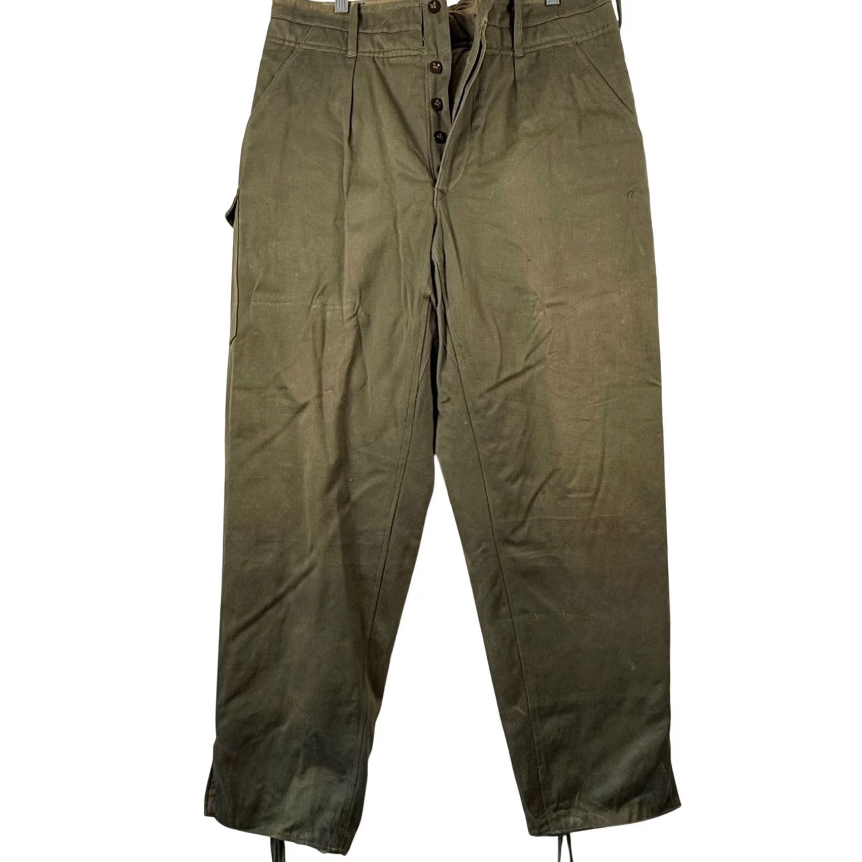Vintage Vintage Military 36x30 Field Trousers Button Fly Army Pants Gorpcore 40s 50s Size US 36 / EU 52 - 2 Thumbnail