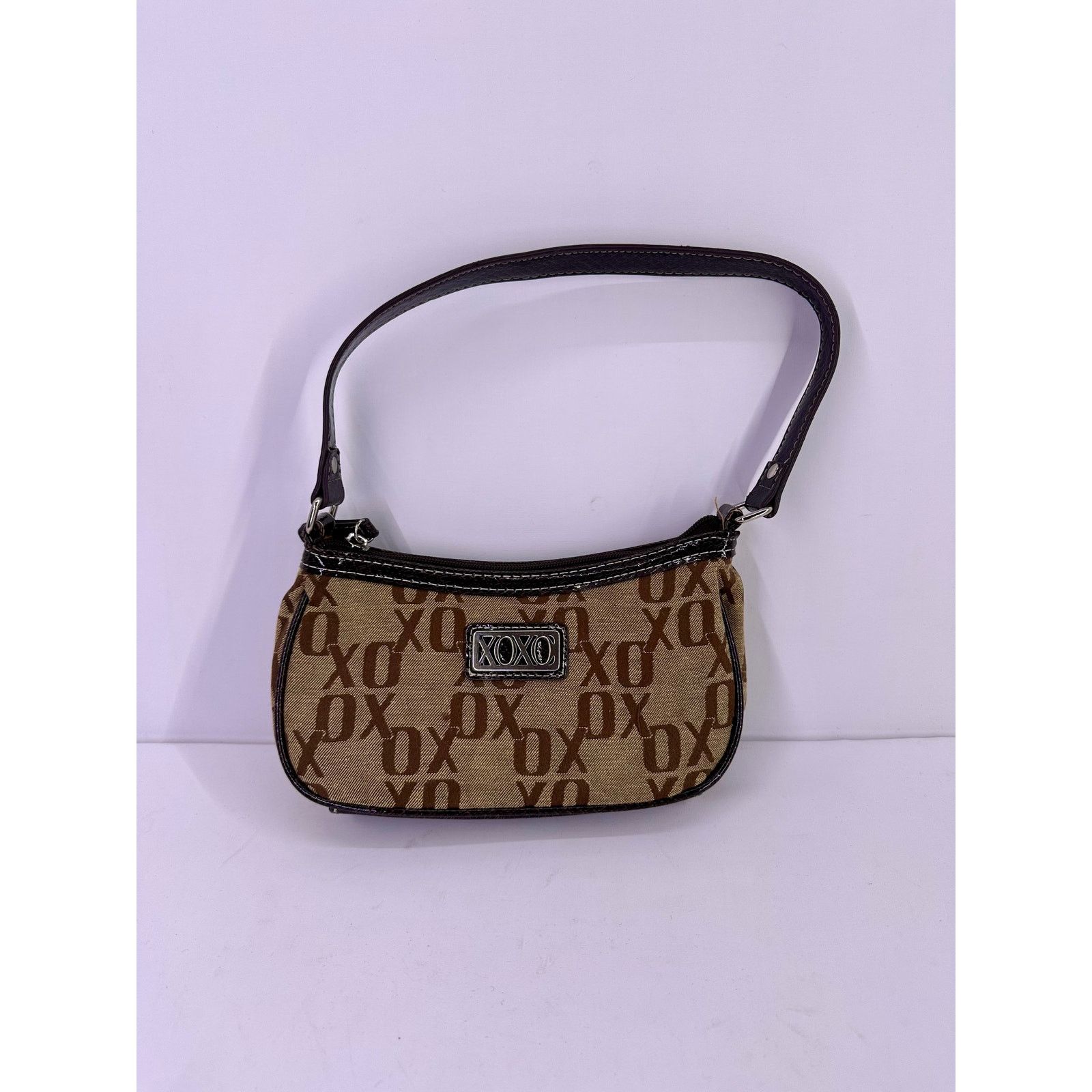 XOXO XOXO Vintage Y2K Faux Leather Trim Shoulder Mini Handbag Size ONE SIZE - 1 Thumbnail